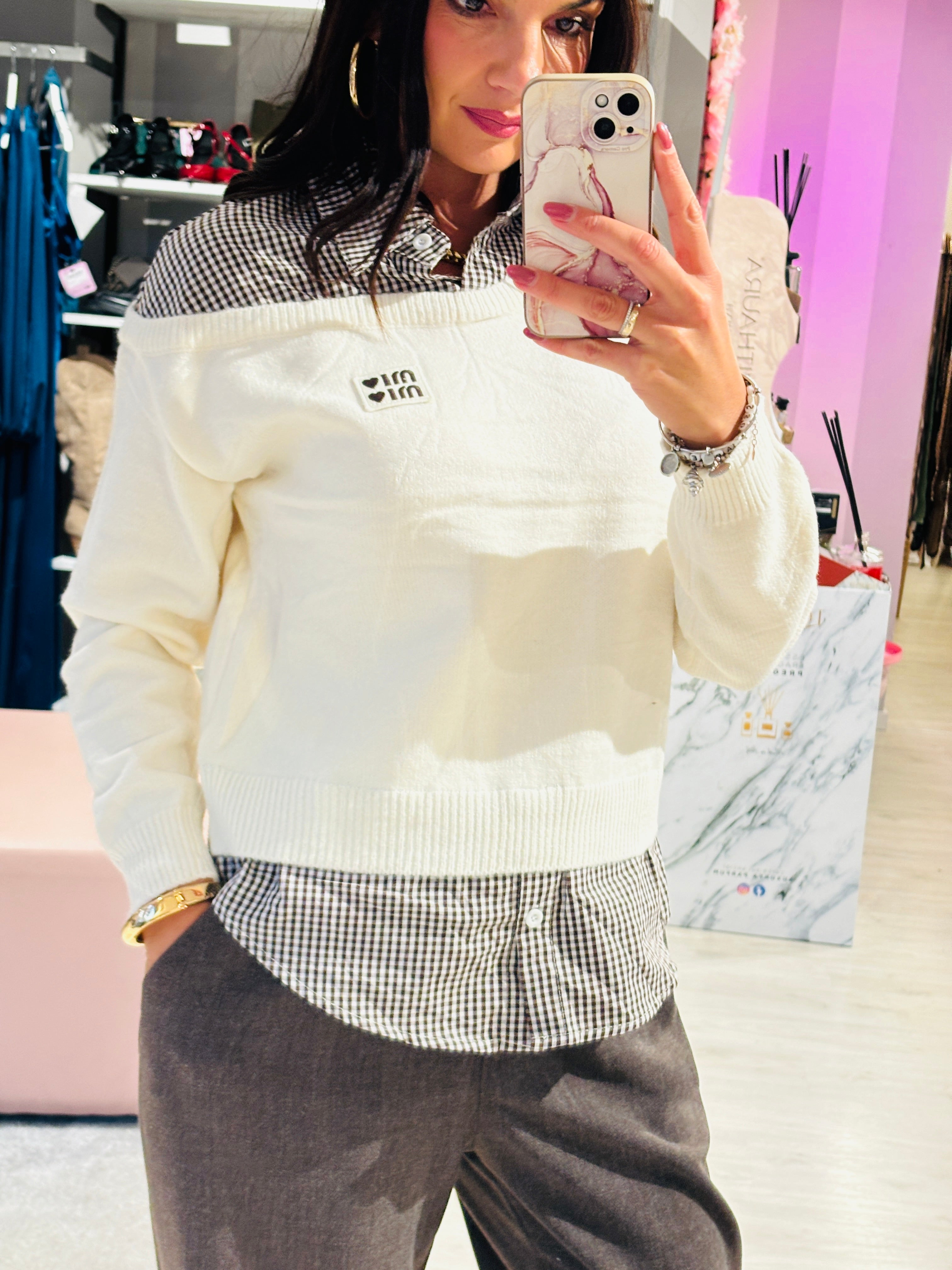 Pull camicia Love