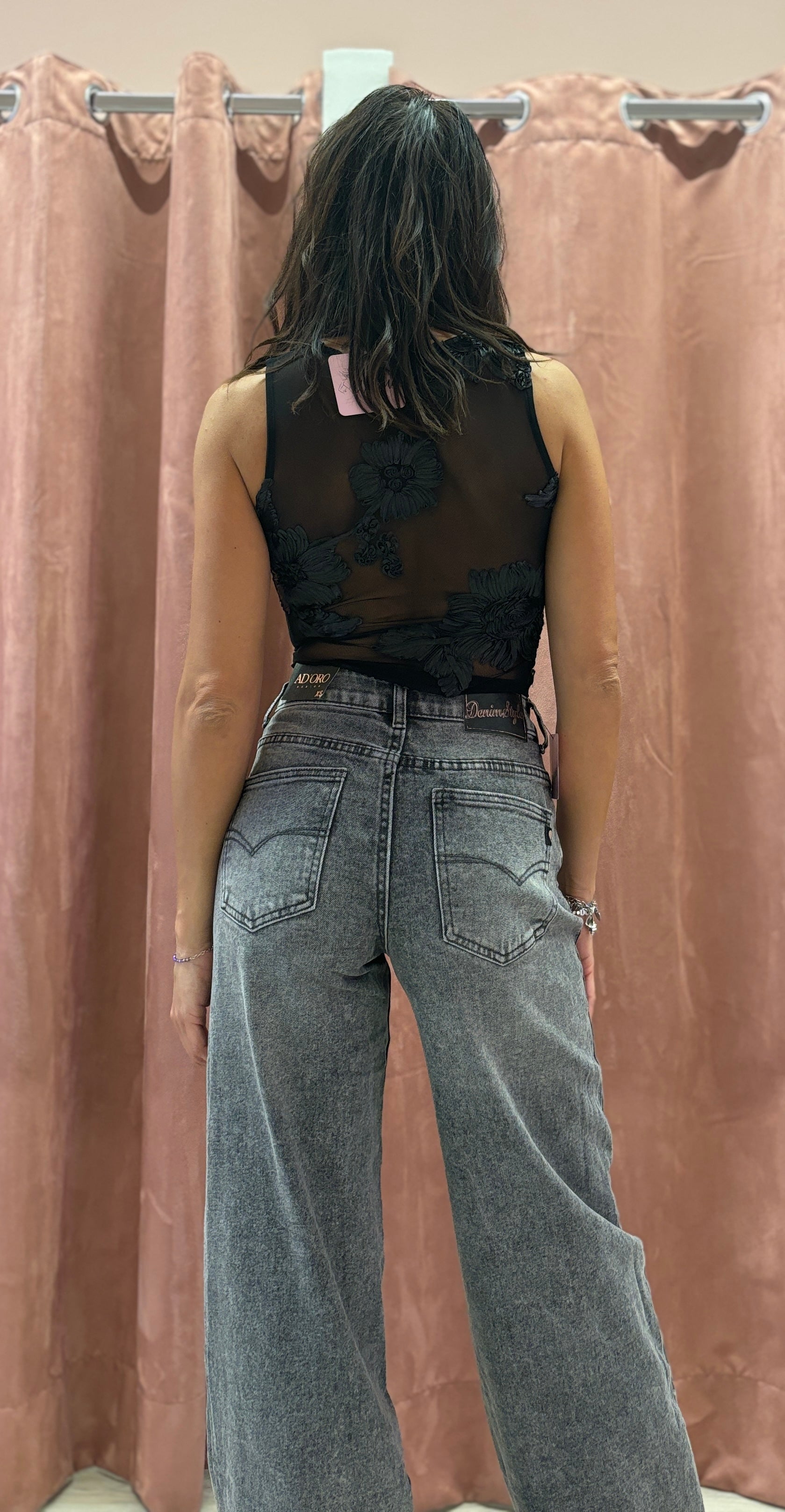 Jeans Palazzo Black