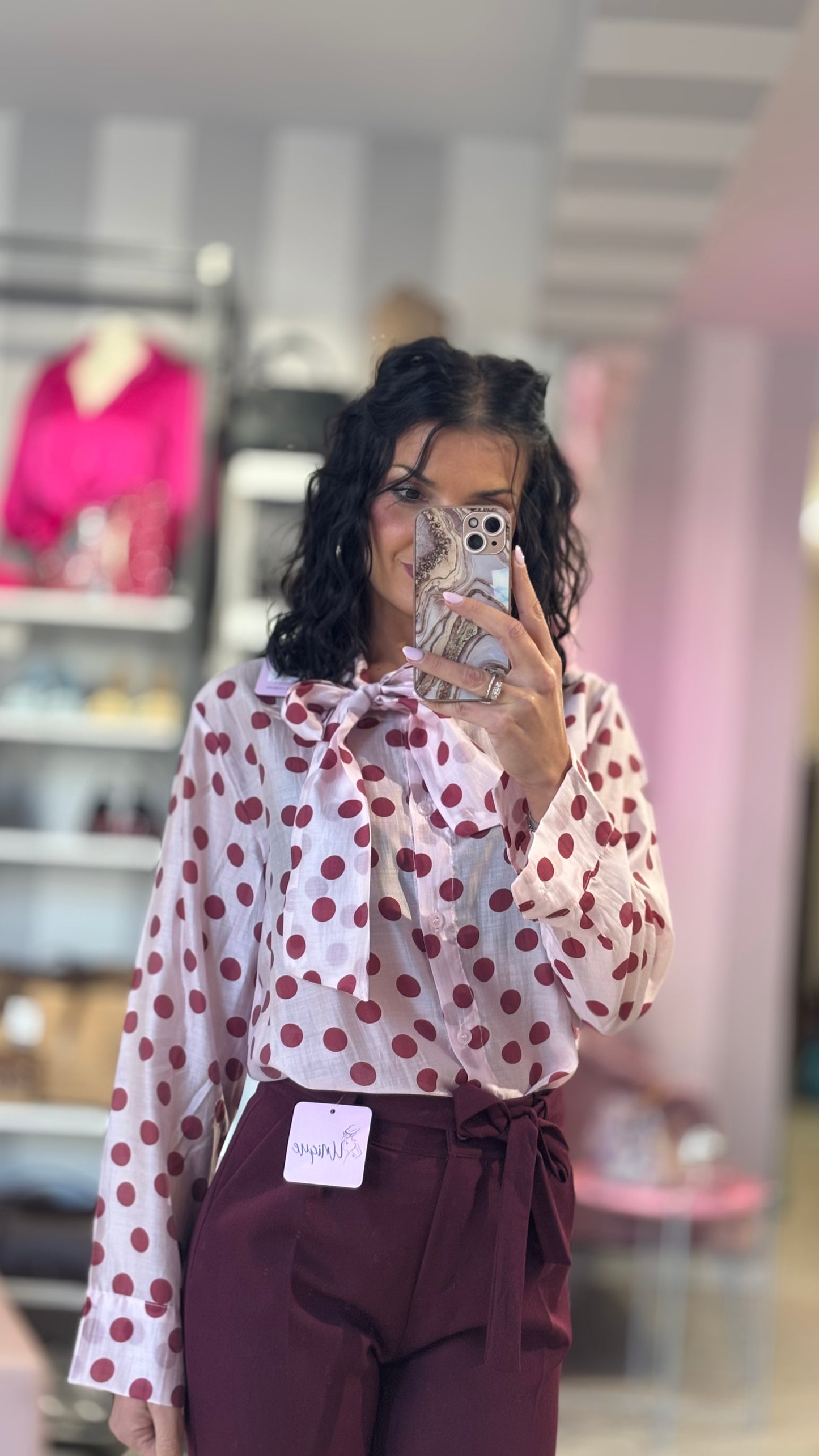 Camicia Pois Fiocco