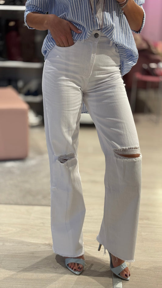 Jeans Palazzo Strappo