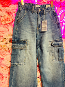 Jeans Teen Wide Leg Cargo