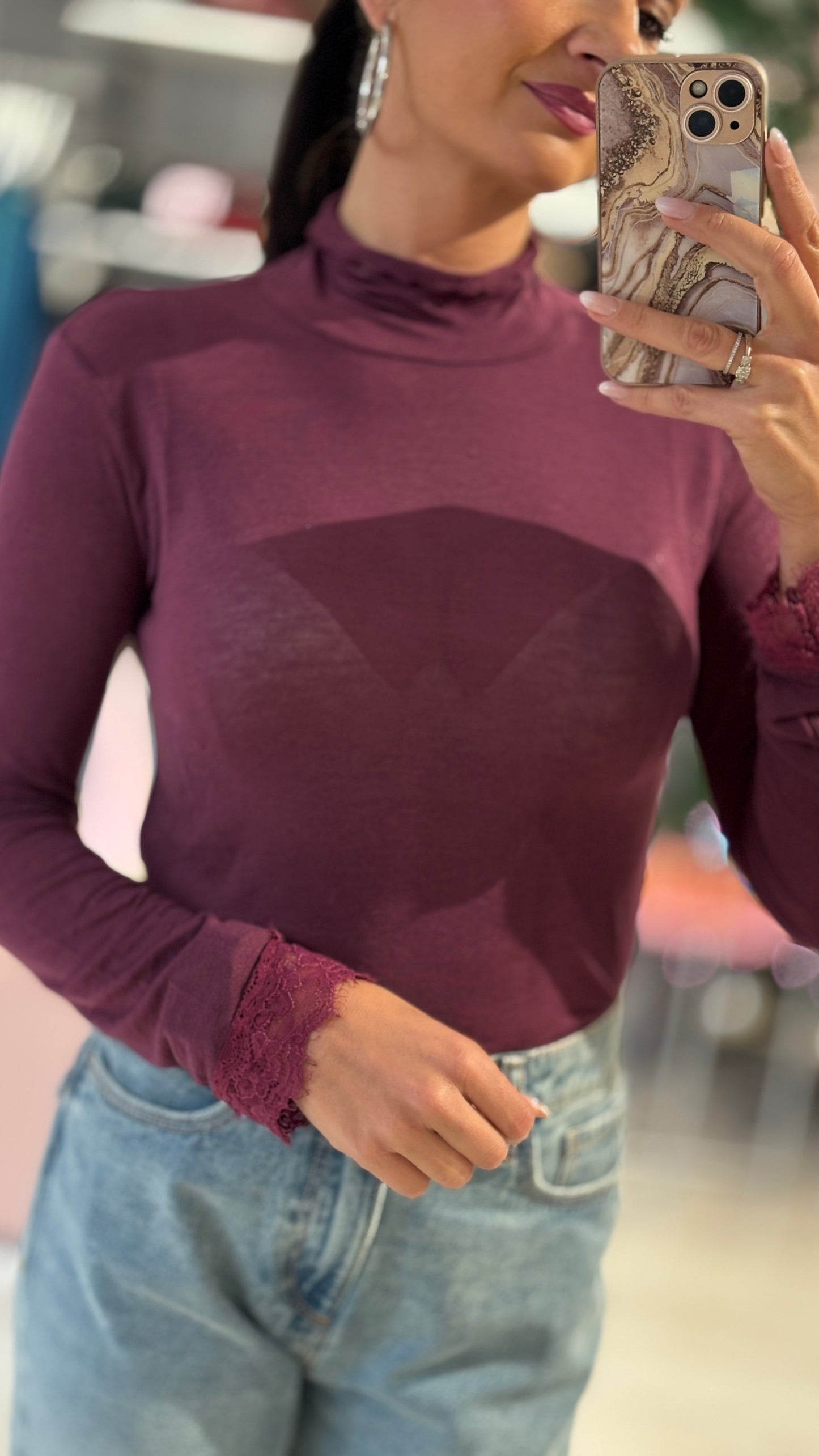 Maglia misto lana