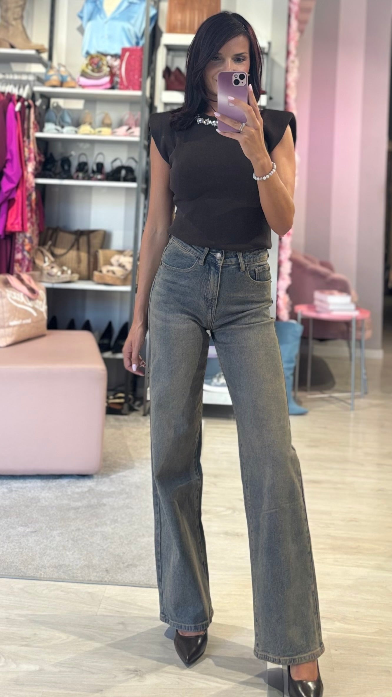 Jeans Stright Coffe