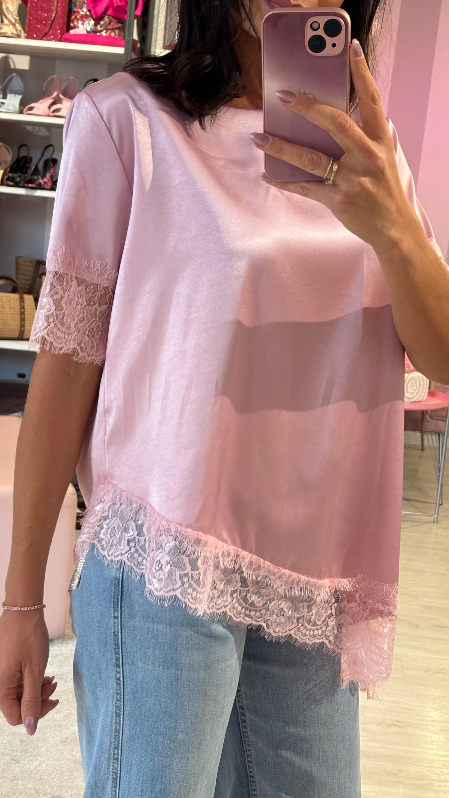 Maglia Pizzo Satin