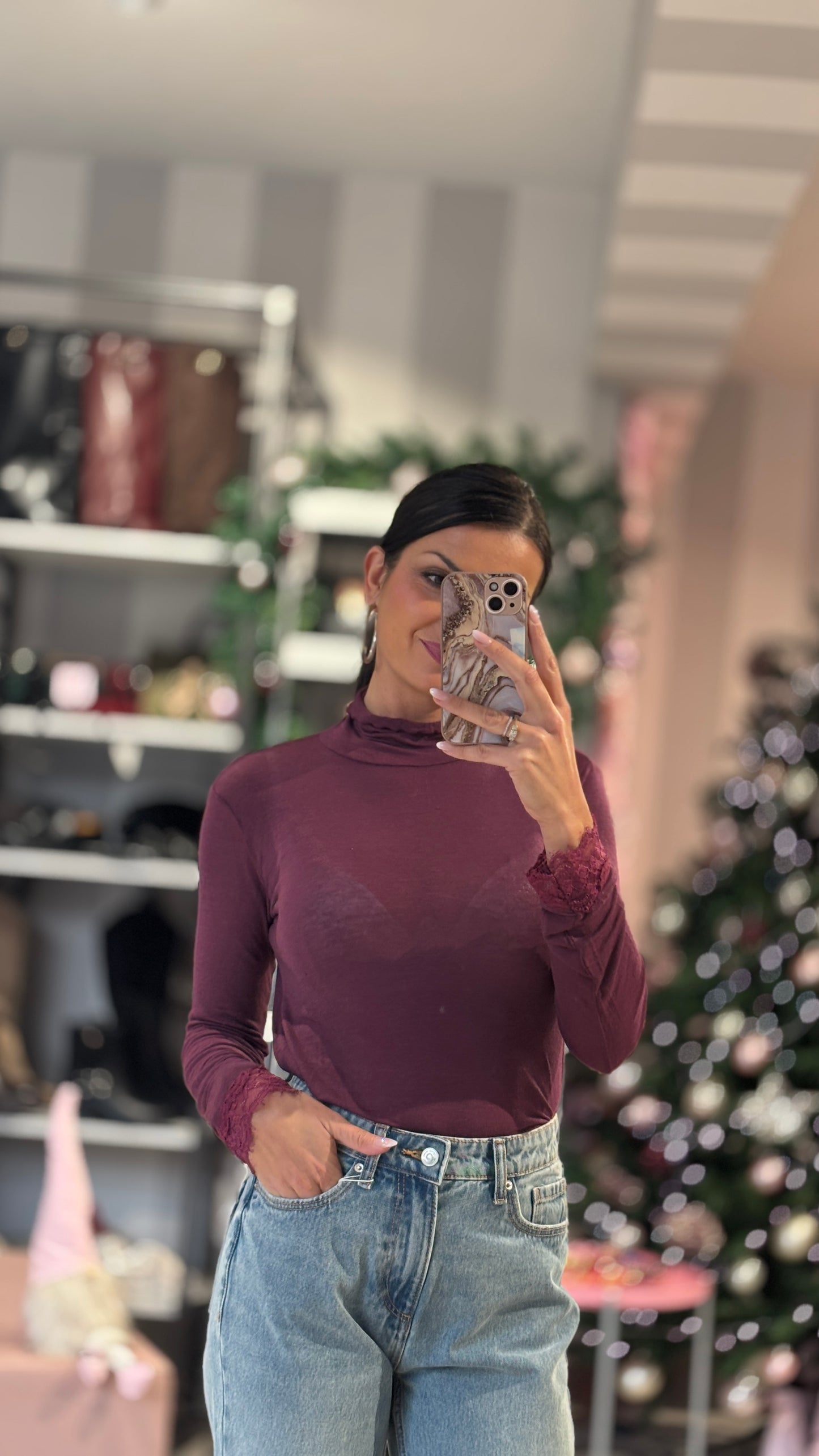 Maglia misto lana