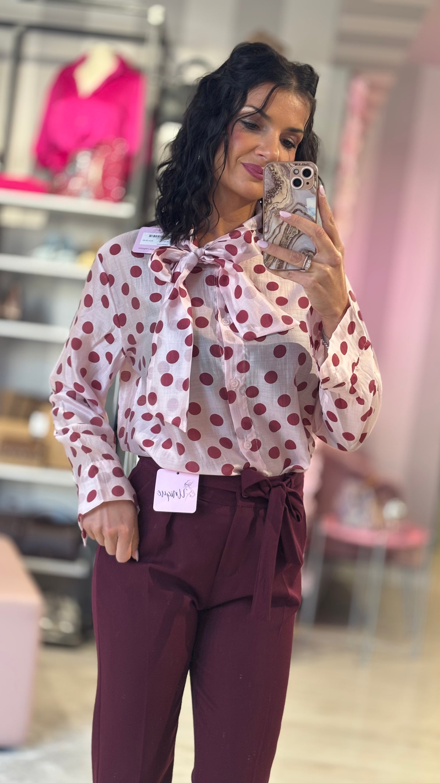 Camicia Pois Fiocco