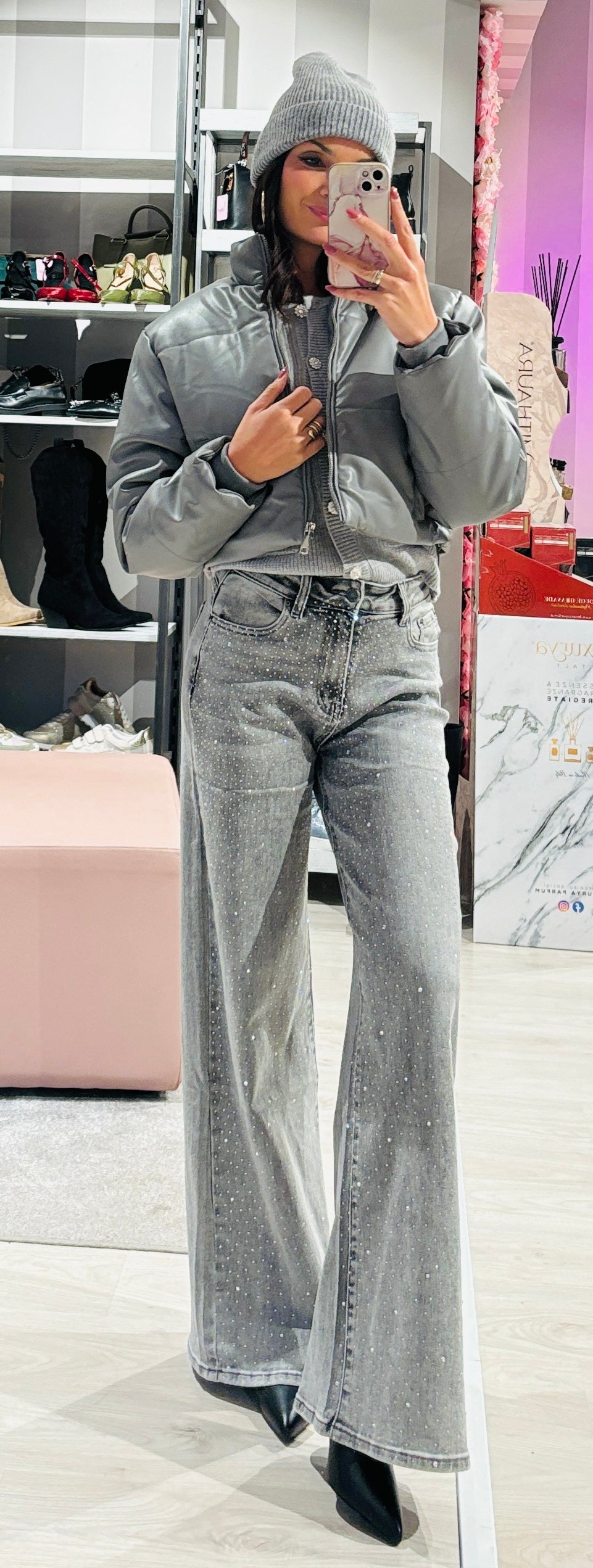 Jeans Sparkly Grey