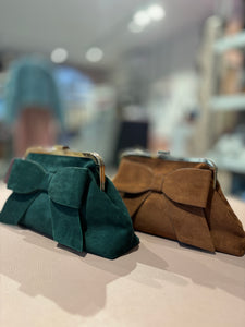 Borsa Camoscio Fiocco