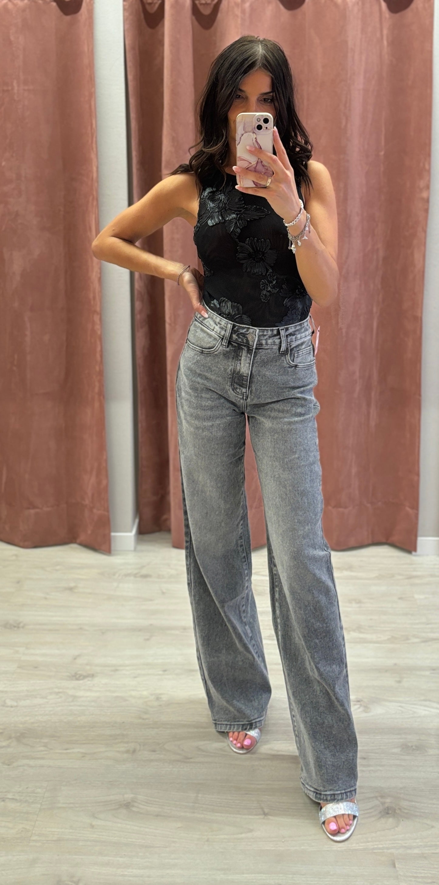 Jeans Palazzo Black