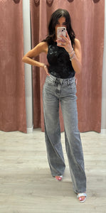 Jeans Palazzo Black