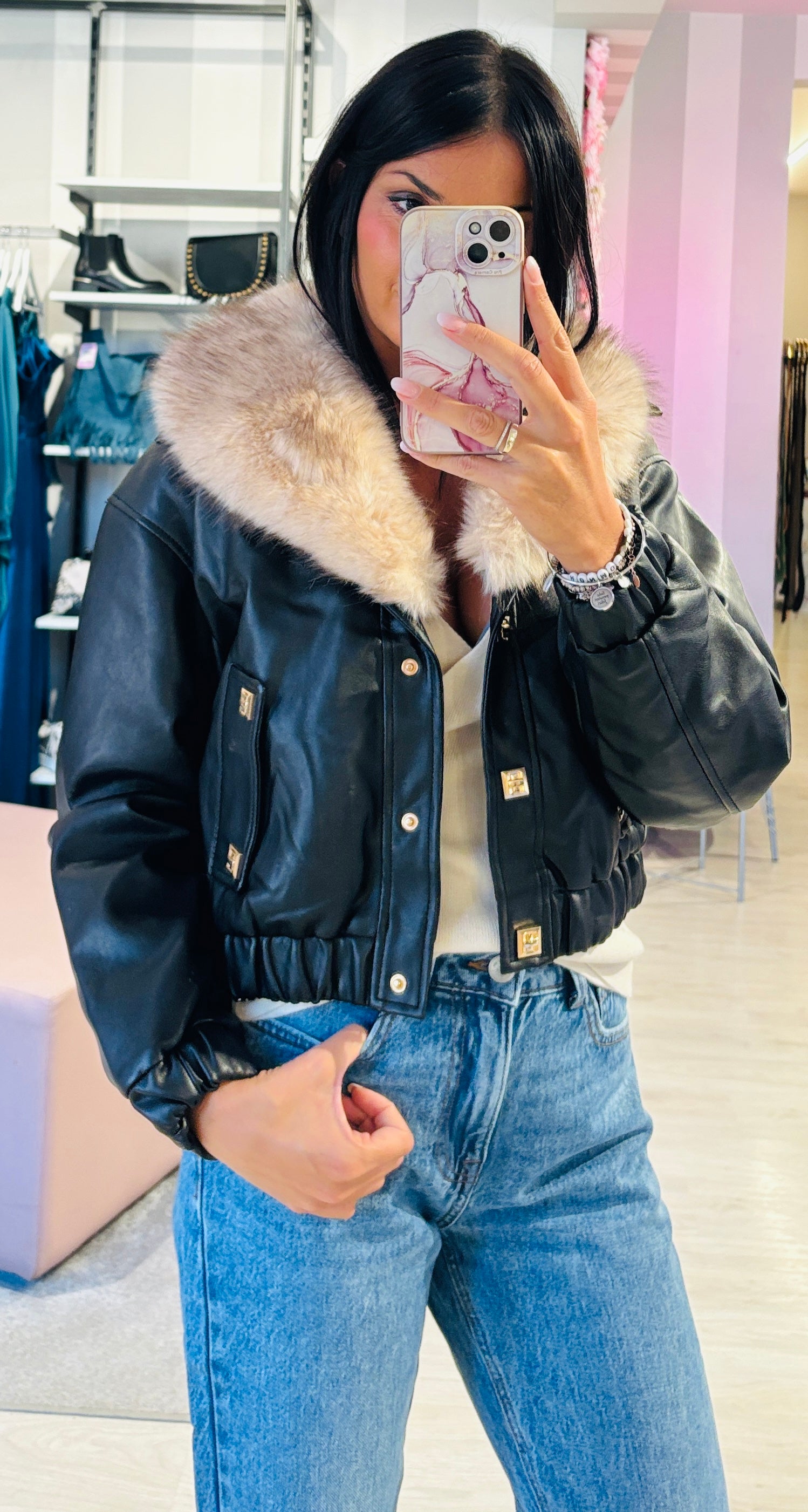 Bomber Ecopelliccia
