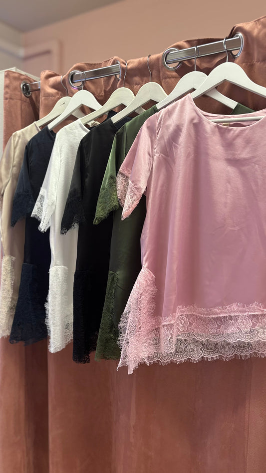 Maglia Pizzo Satin