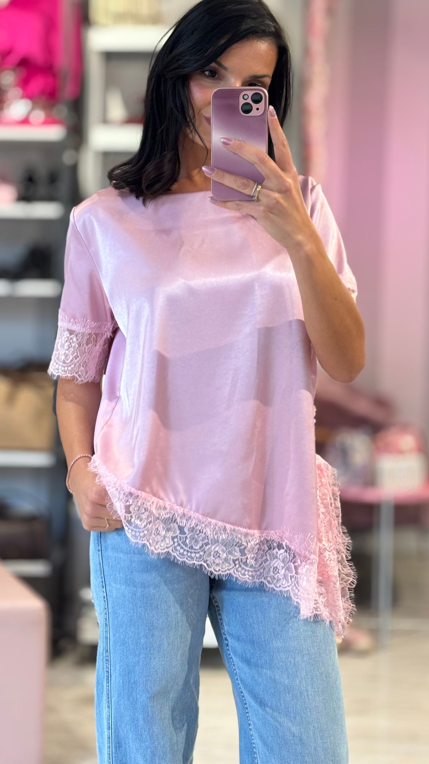 Maglia Pizzo Satin