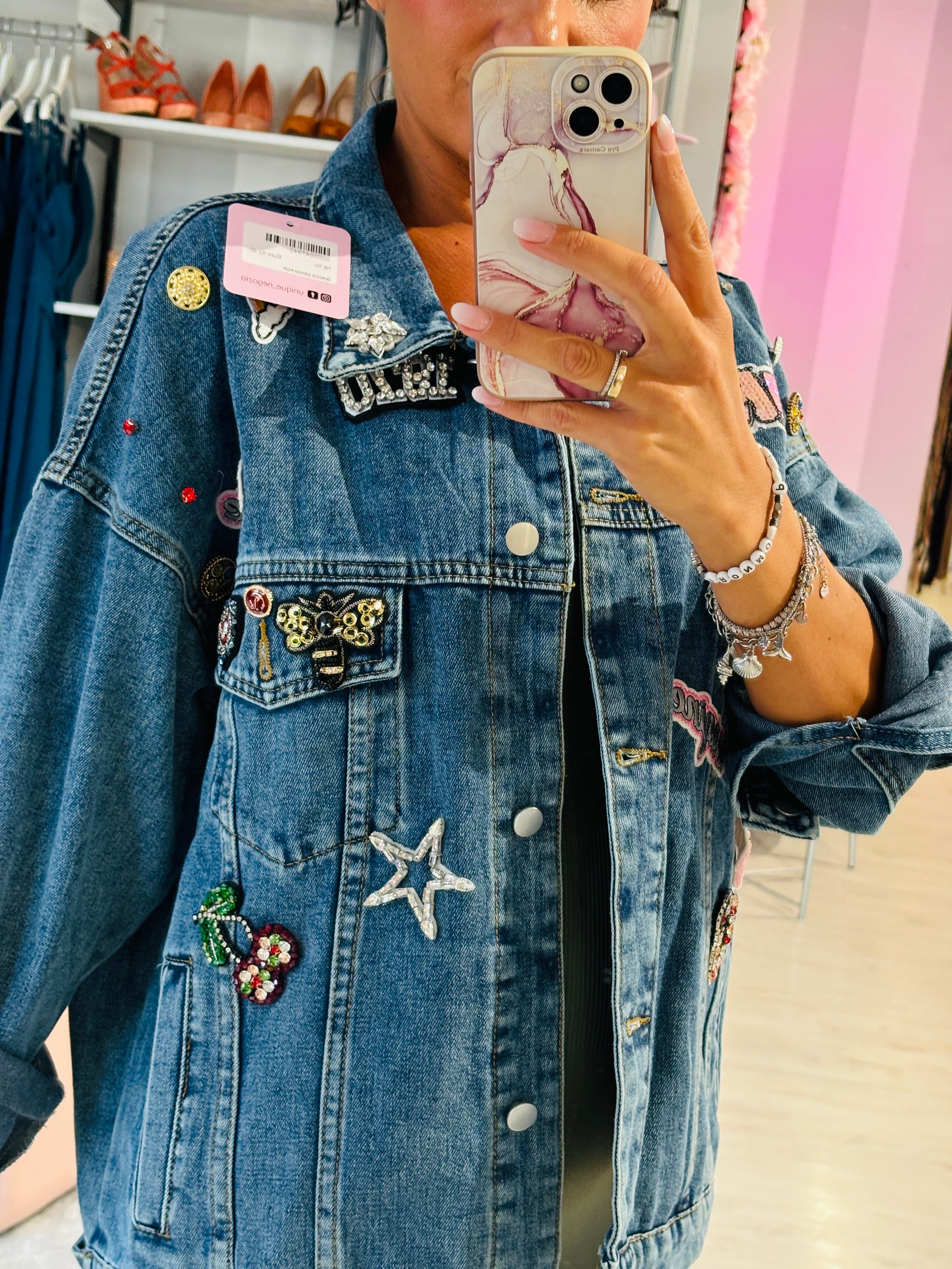 Giacca Denim Pop