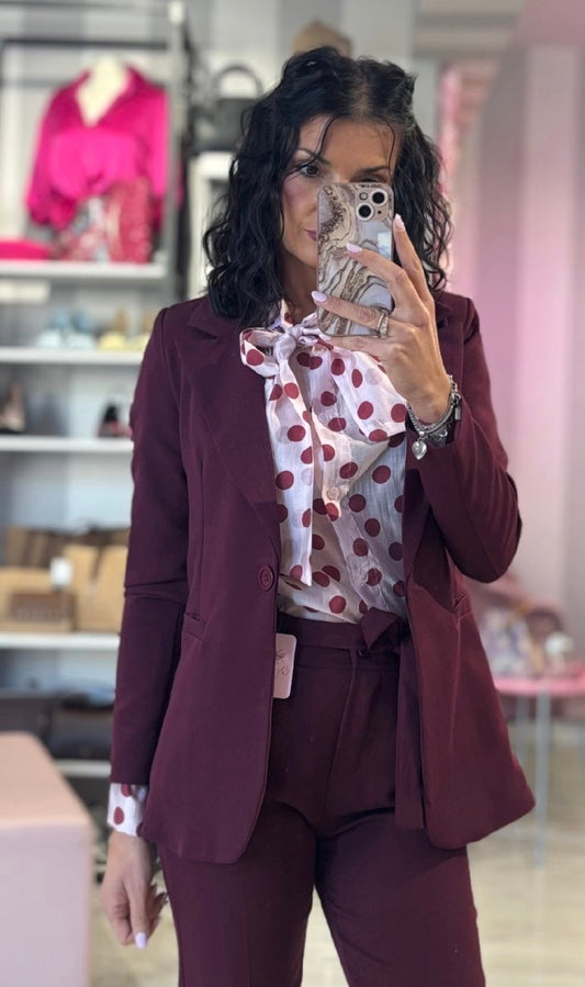 Camicia Pois Fiocco