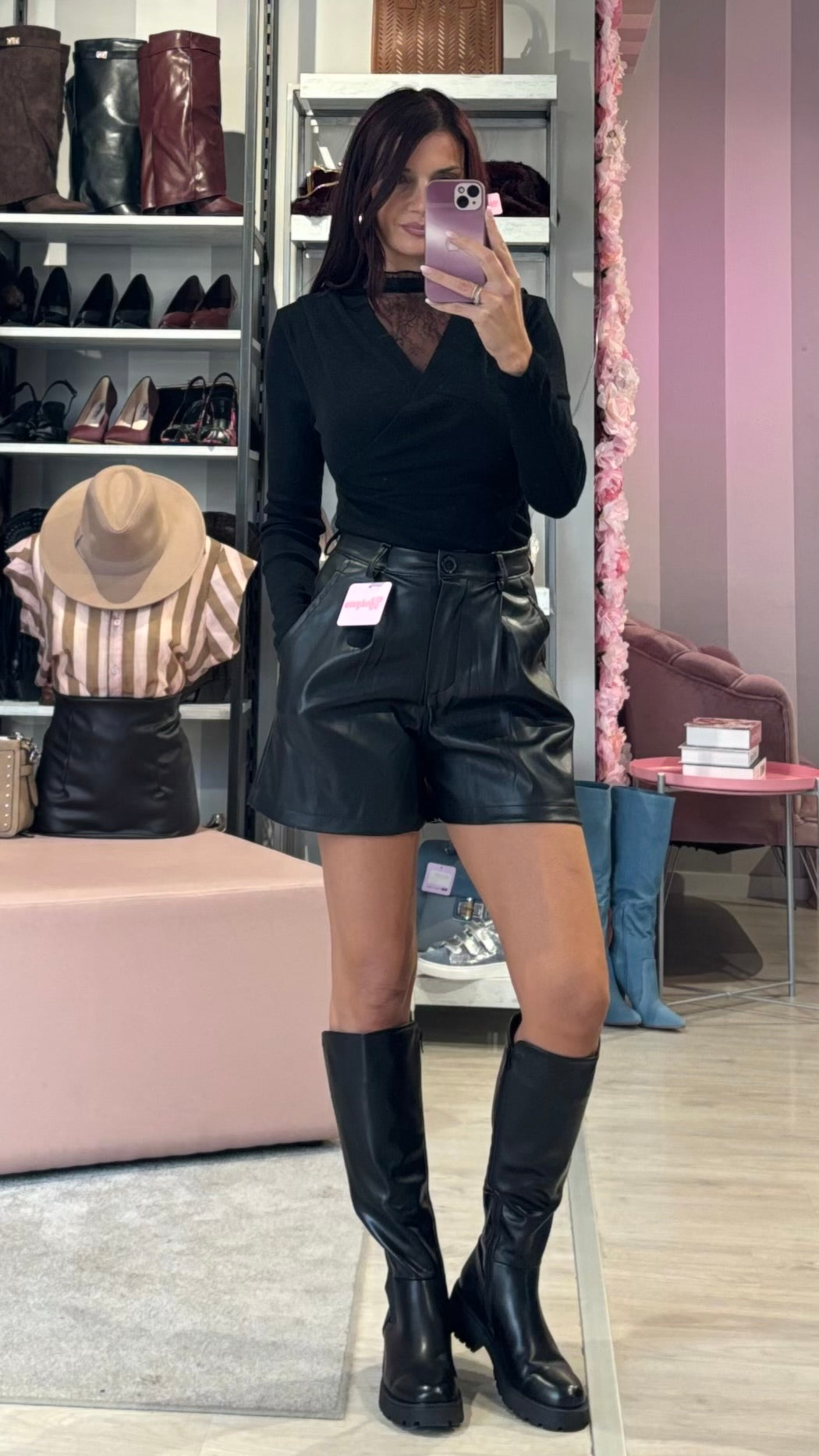 Pantaloncino Ecopelle