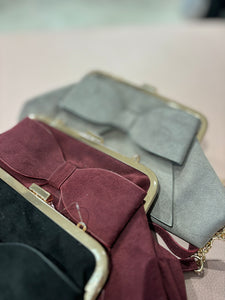 Borsa Camoscio Fiocco