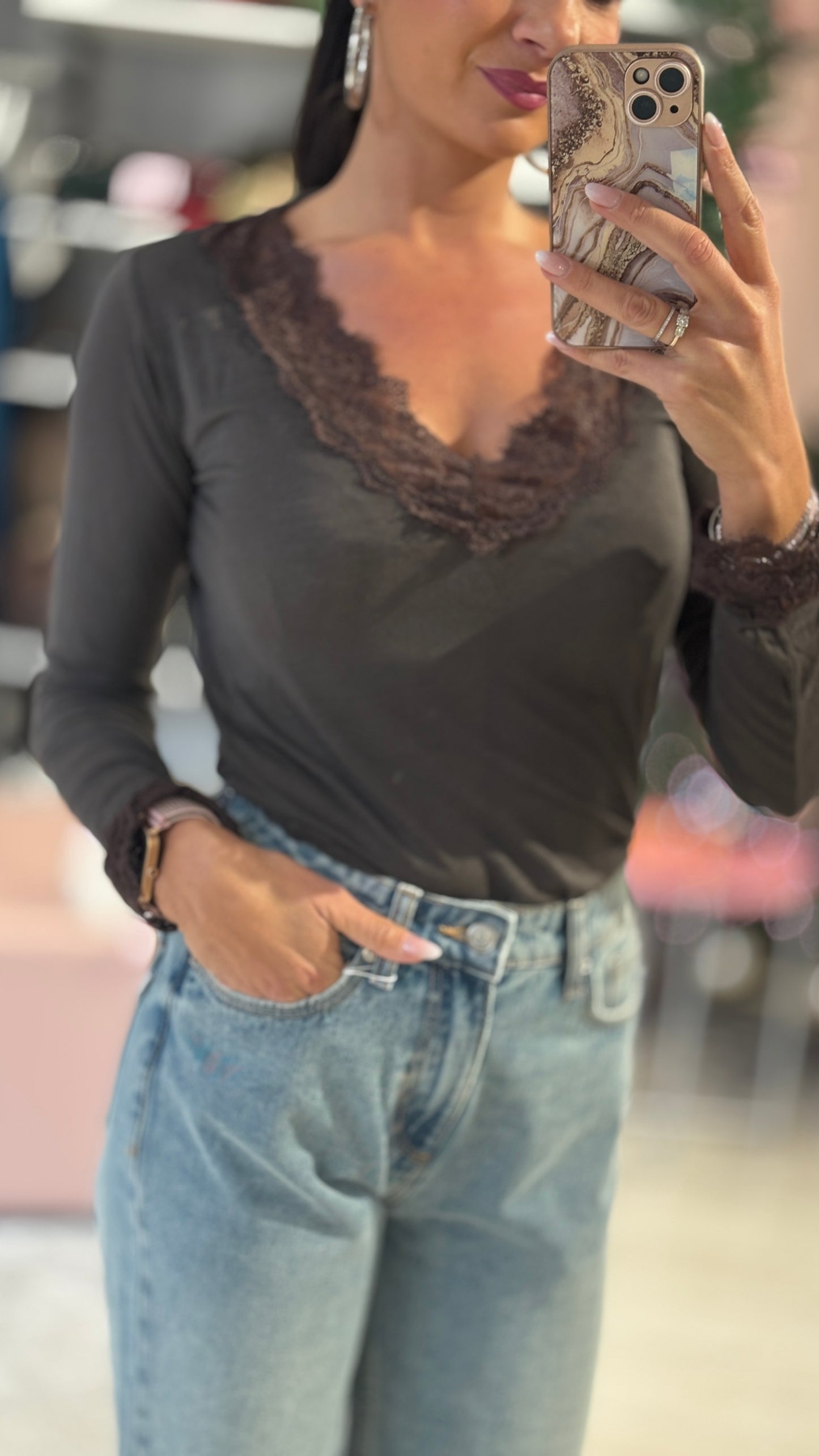 Maglia misto lana