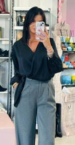 Camicia Saten Nodo