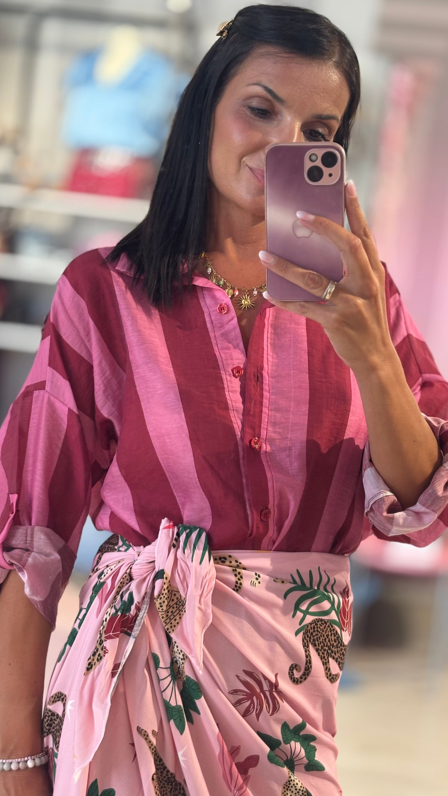 Camicia Righe Lino