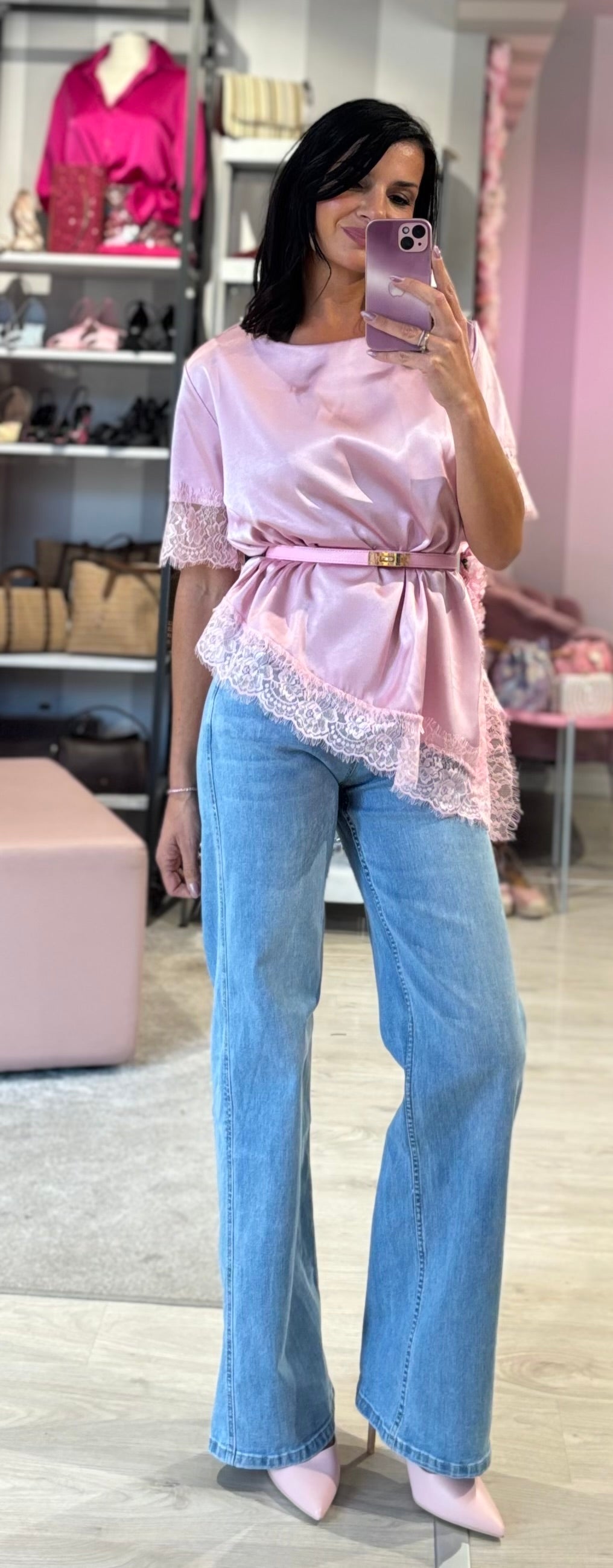 Maglia Pizzo Satin