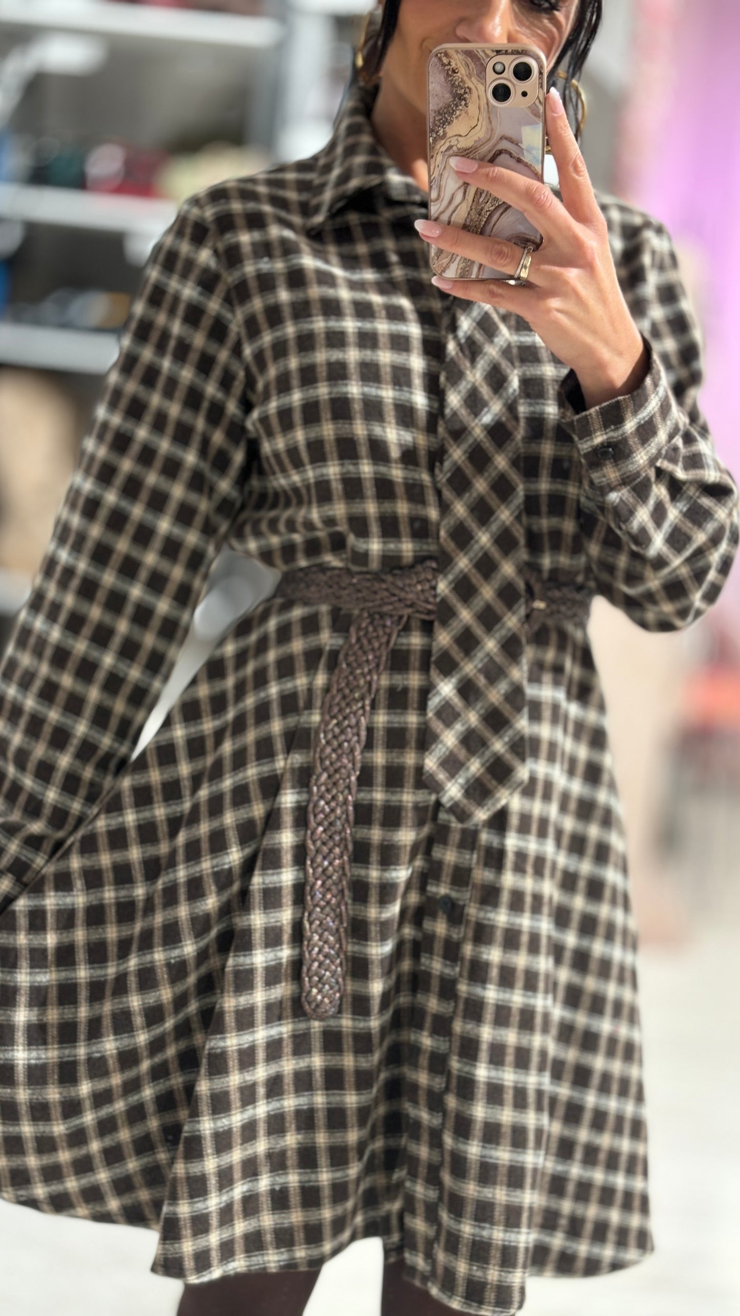 Abito Check Skirt