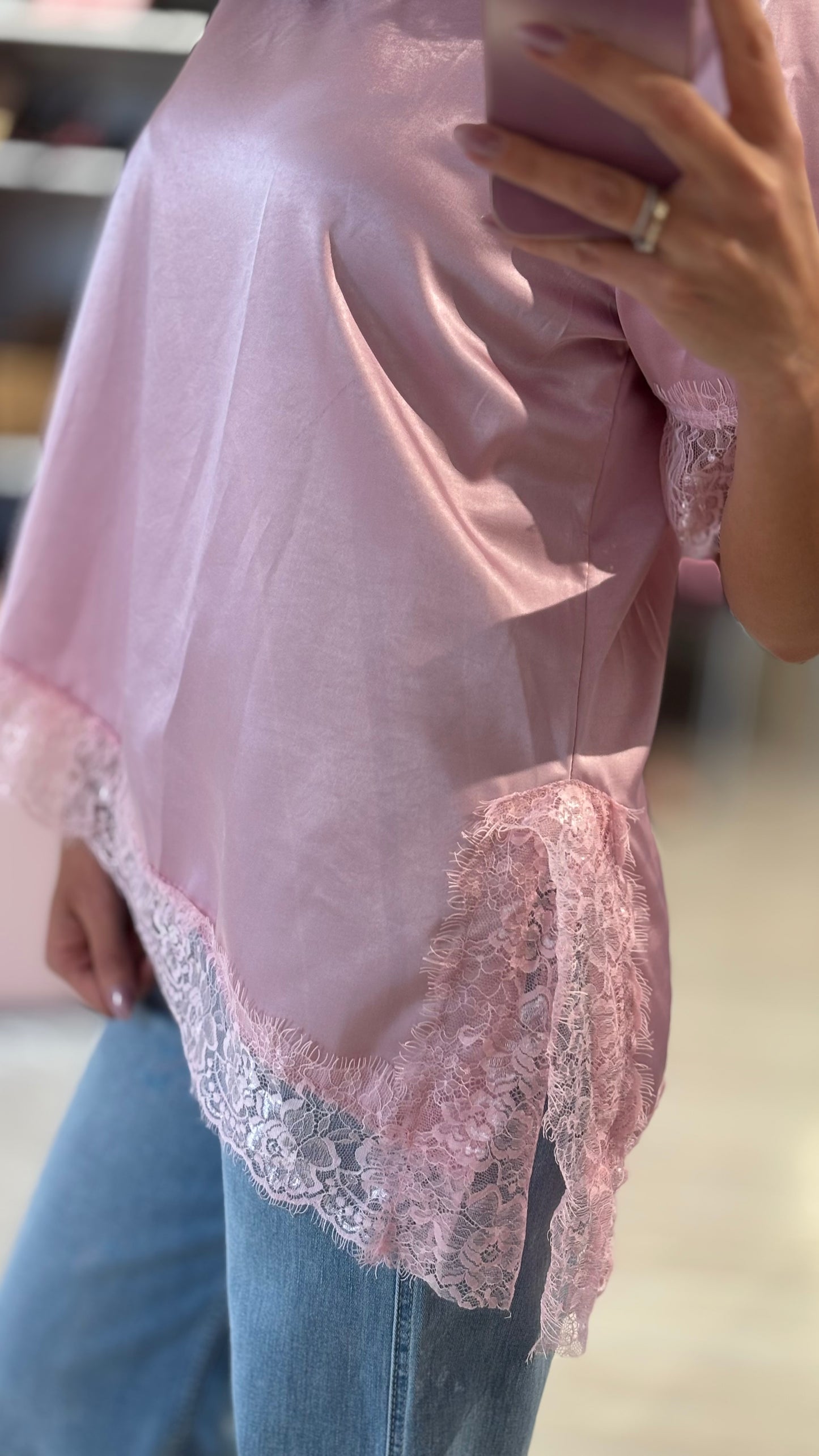 Maglia Pizzo Satin