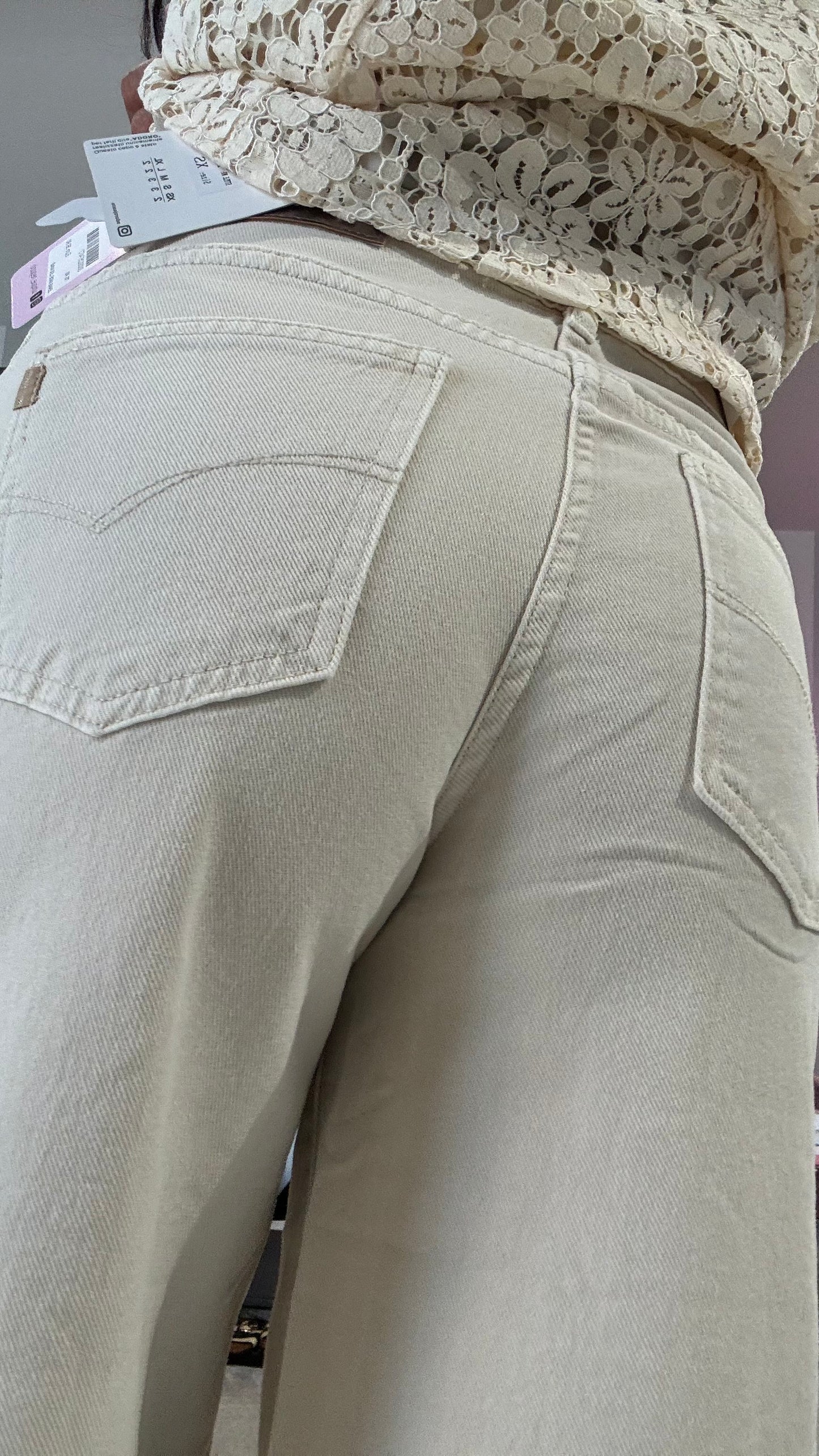 Jeans Wide Leg Wine