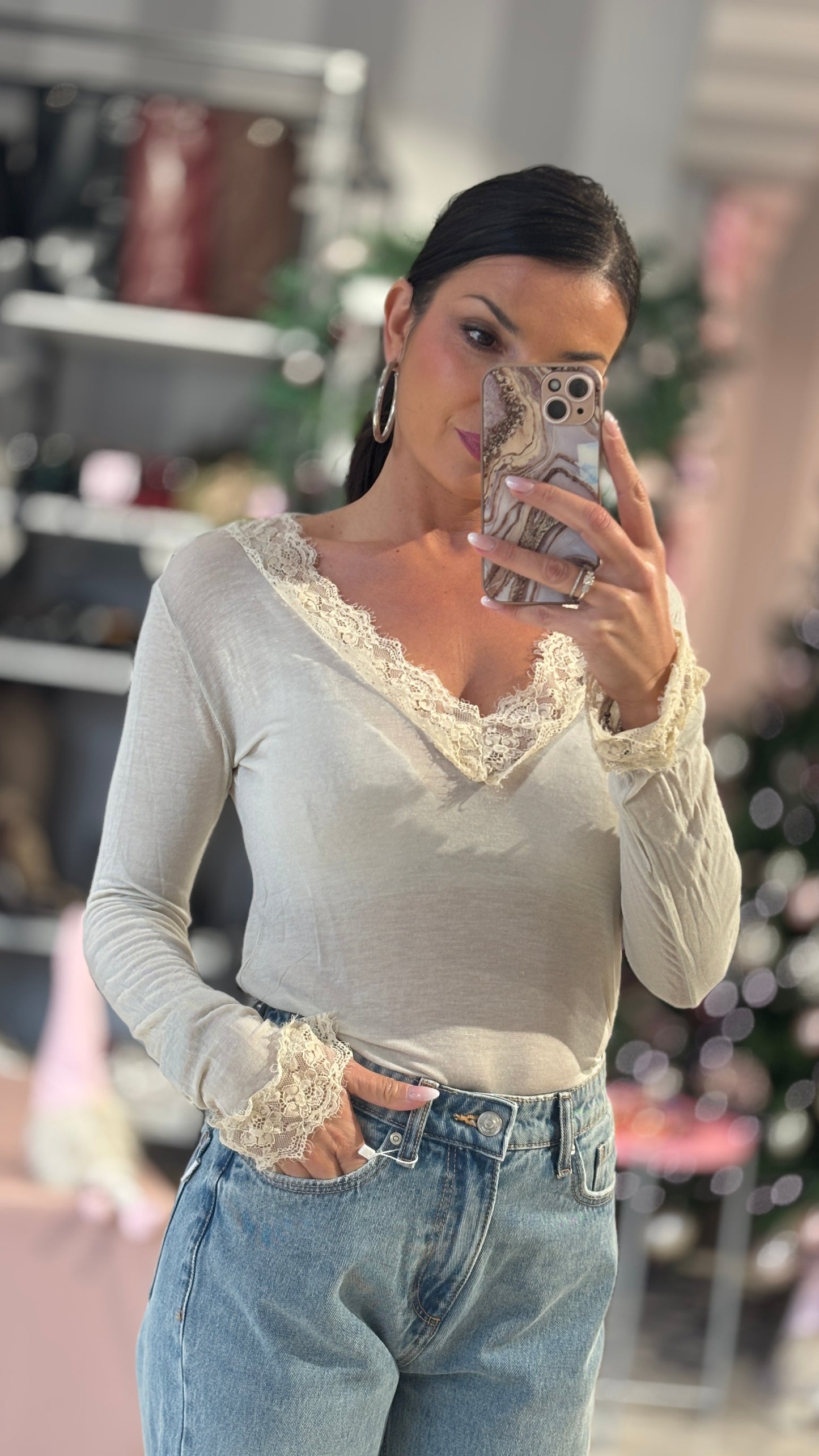 Maglia misto lana