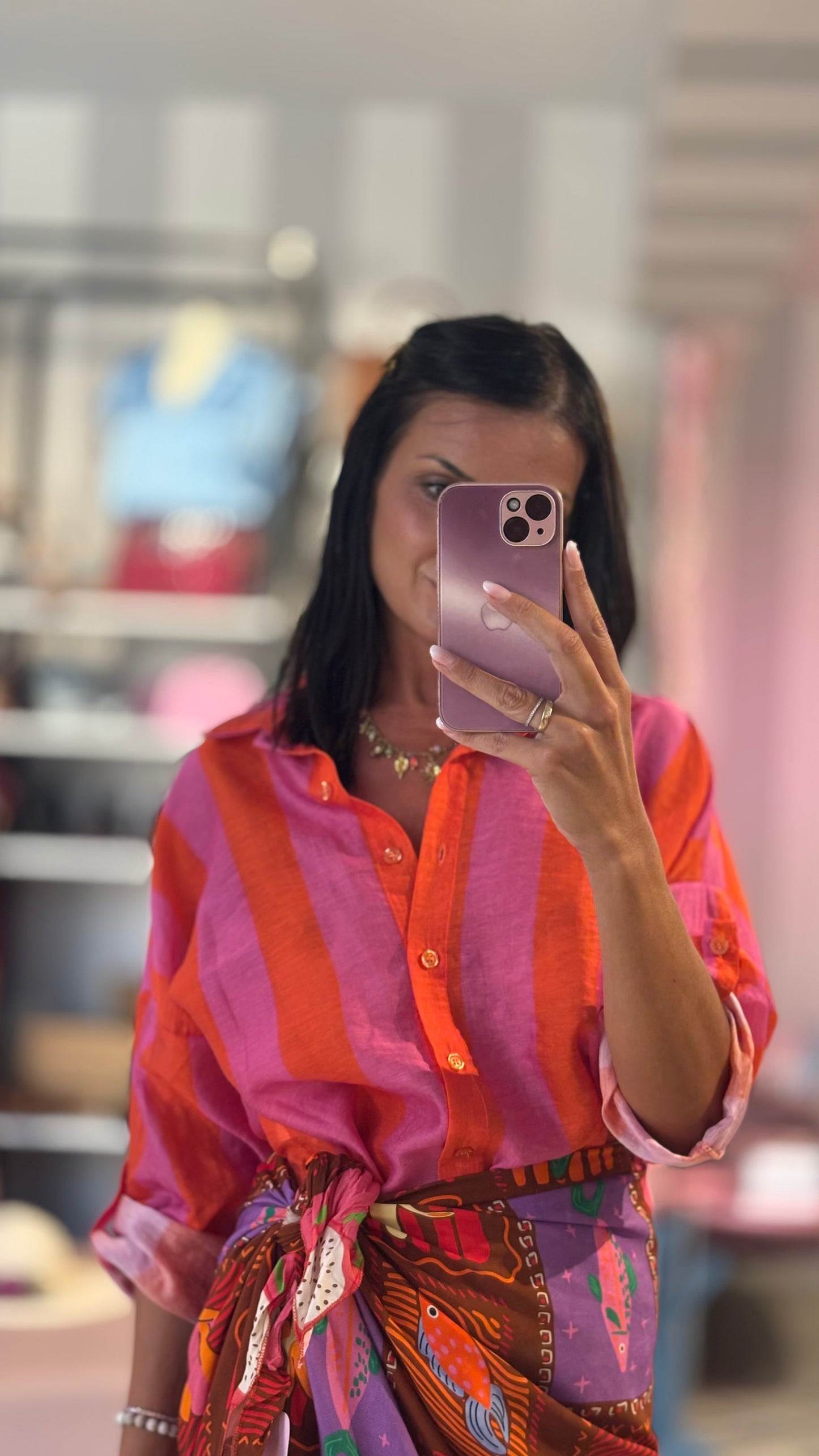 Camicia Righe Lino