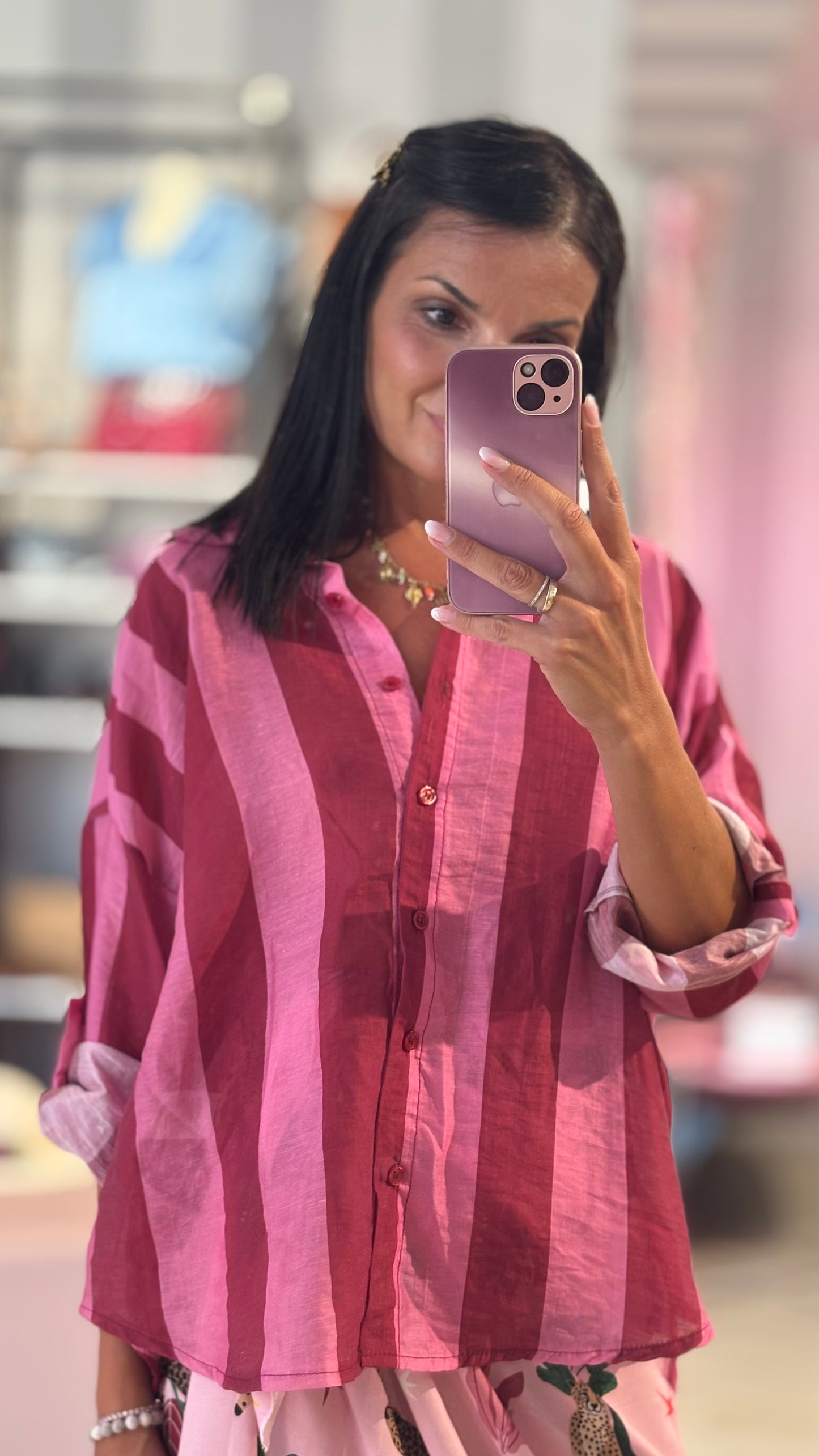 Camicia Righe Lino