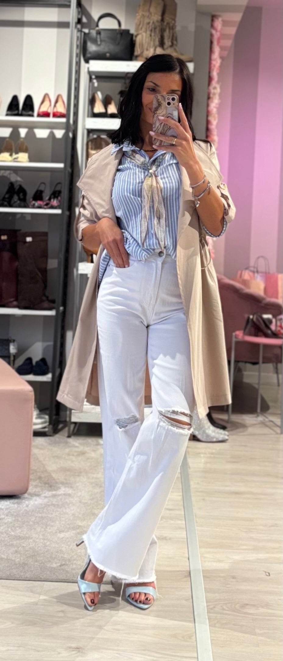 Jeans Palazzo Strappo