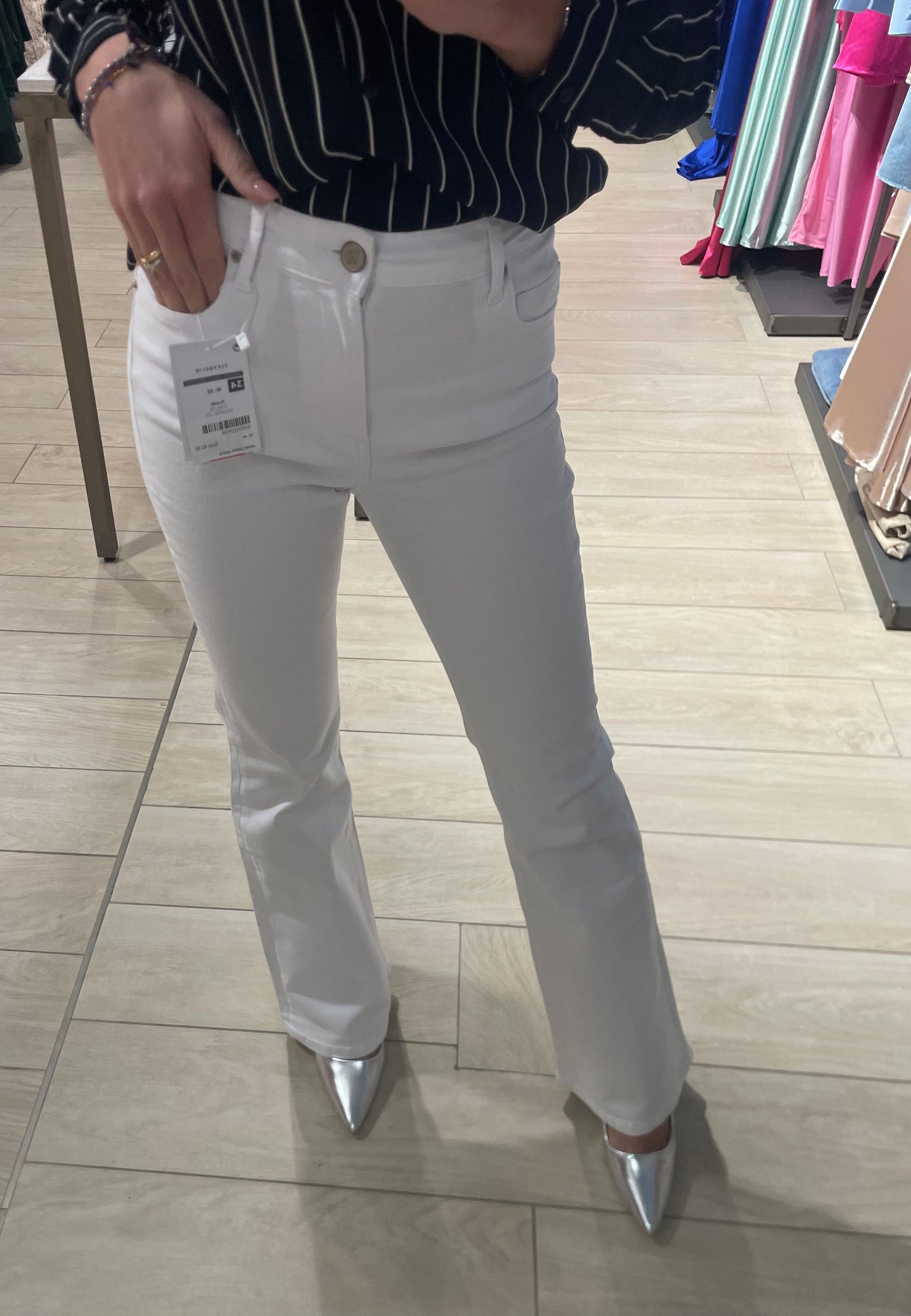 Jeans Zampa White