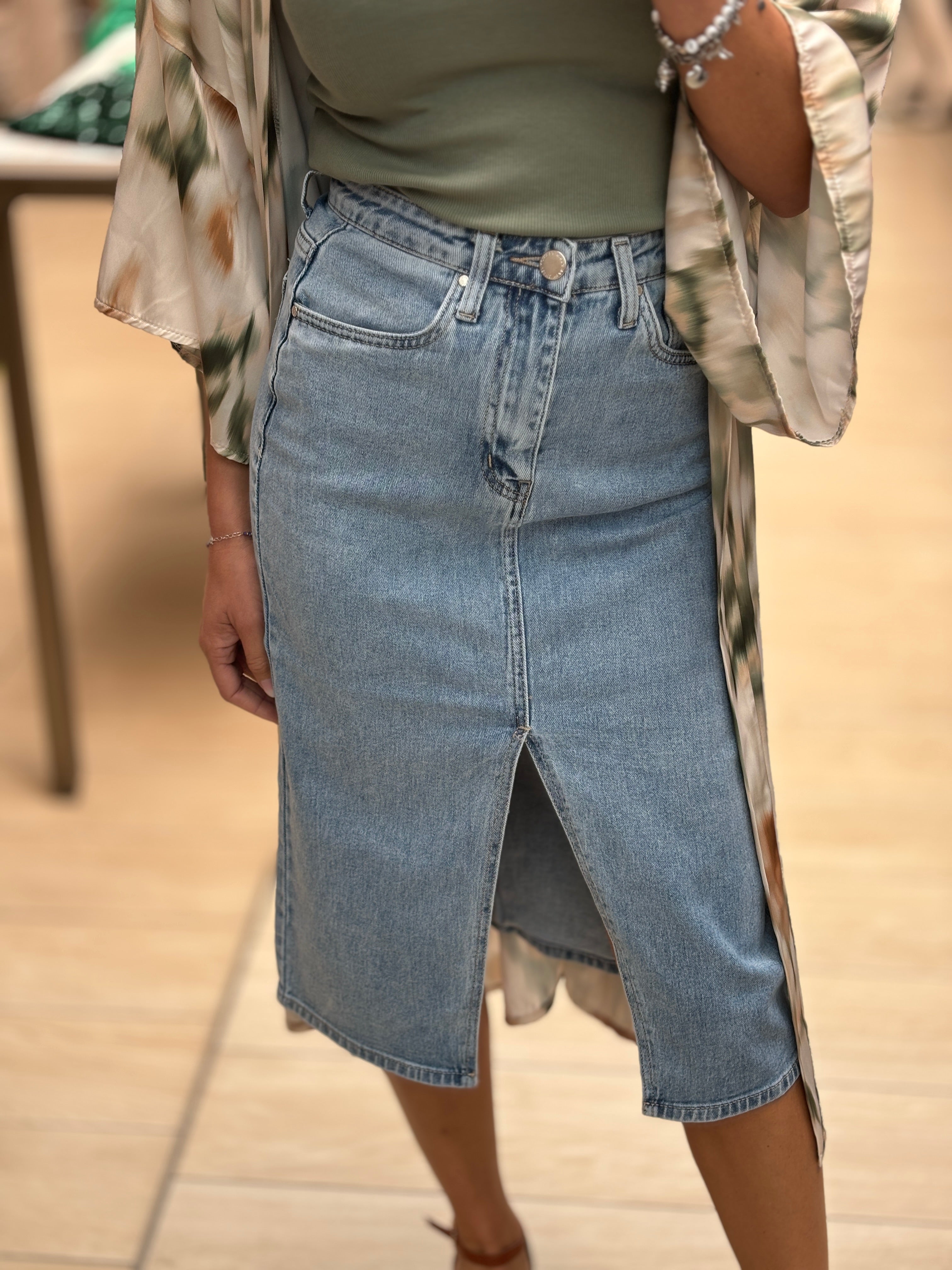 Gonna Jeans Longuette