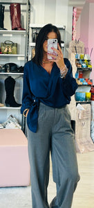 Camicia Saten Nodo