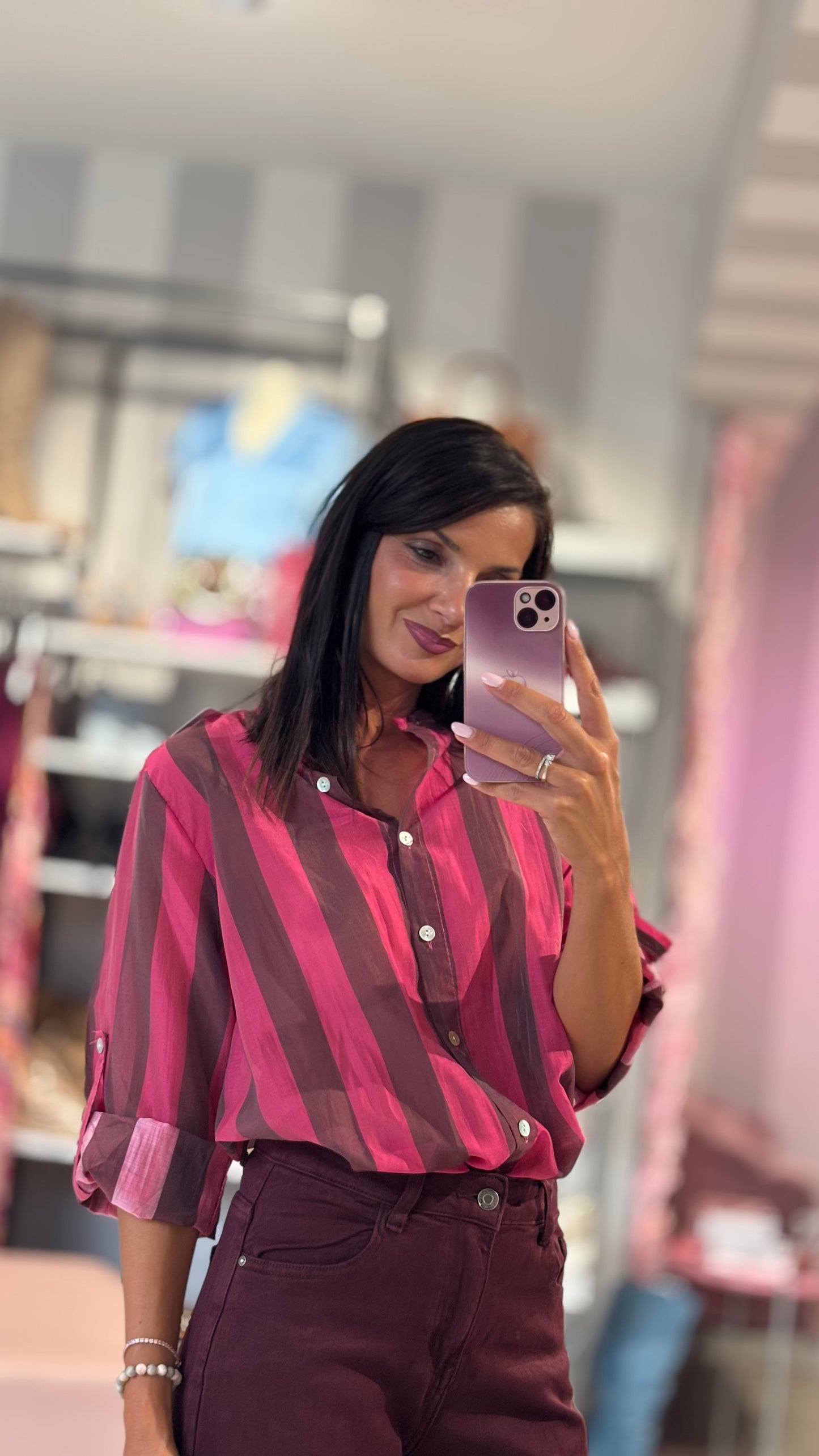 Camicia Righe Lino