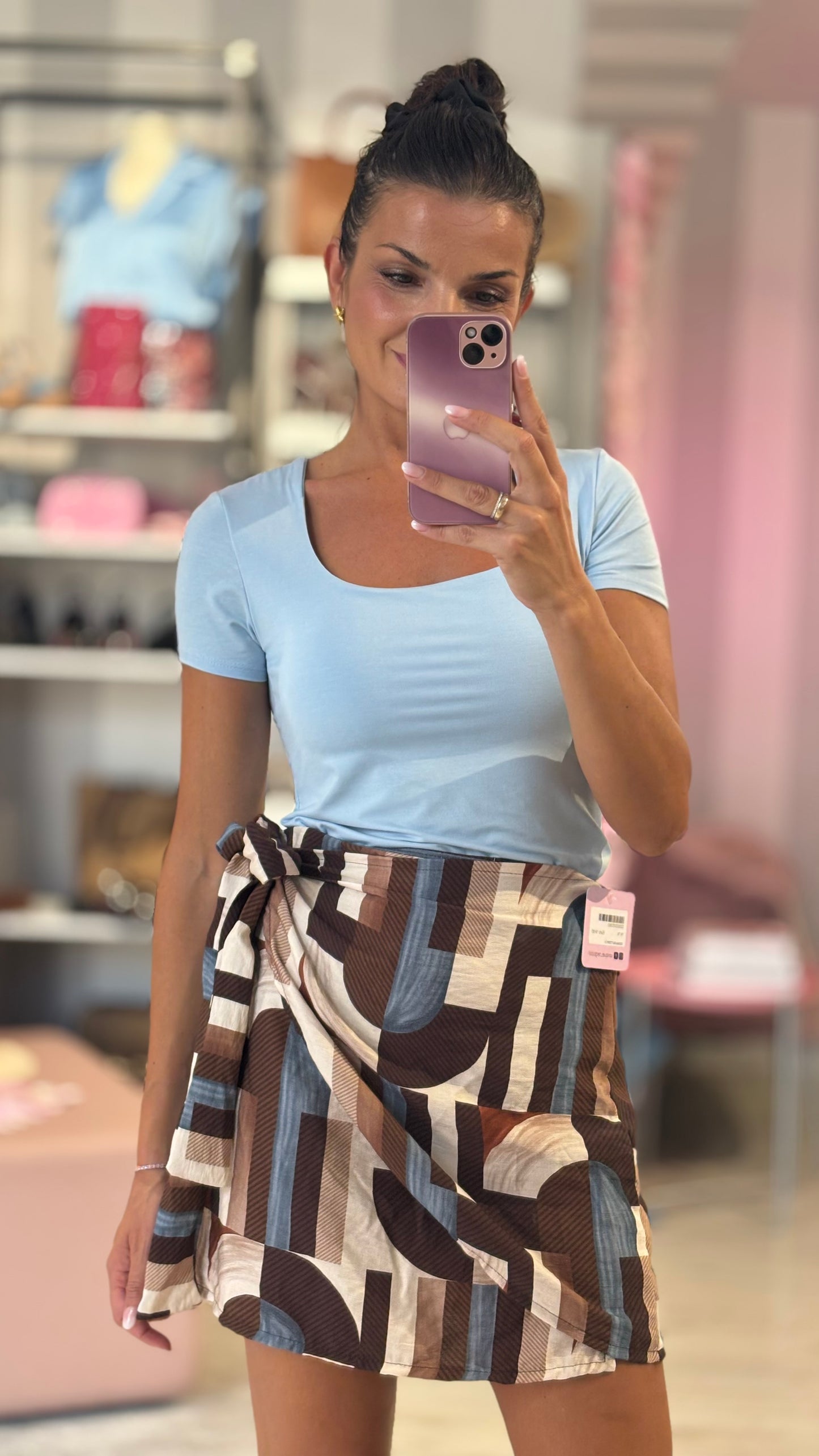T-shirt Girocollo Viscosa