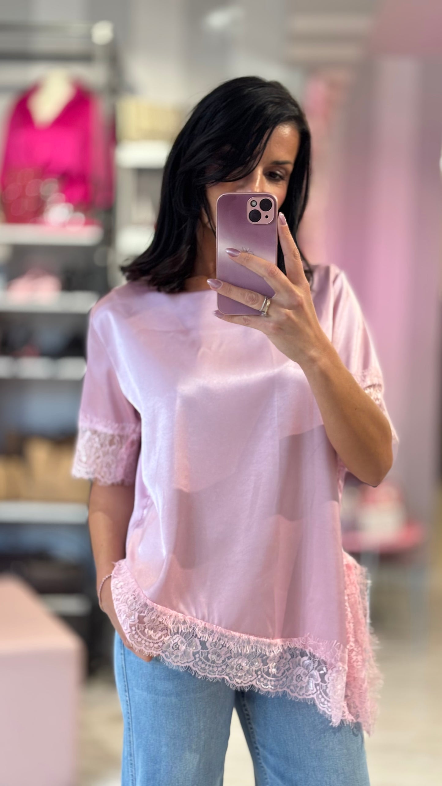 Maglia Pizzo Satin