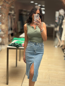 Gonna Jeans Longuette