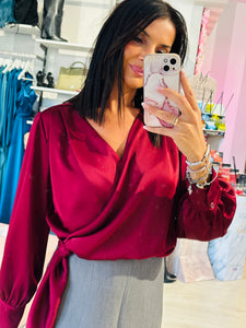 Camicia Saten Nodo