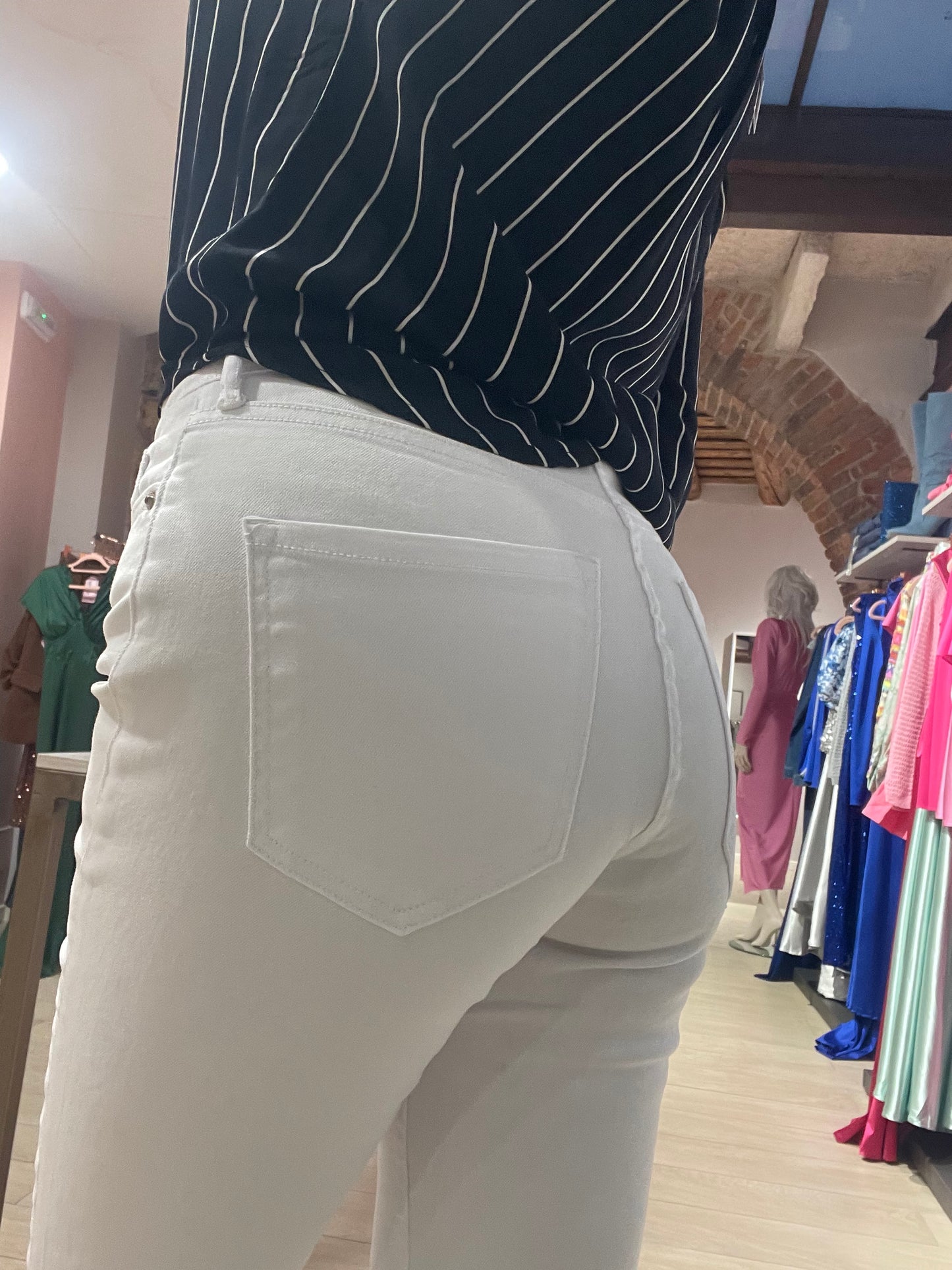 Jeans Zampa White