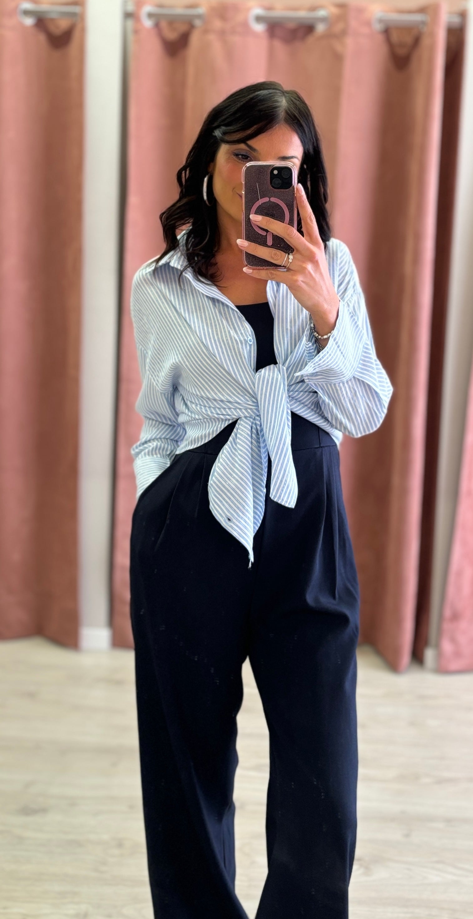 Camicia Righe Lurex