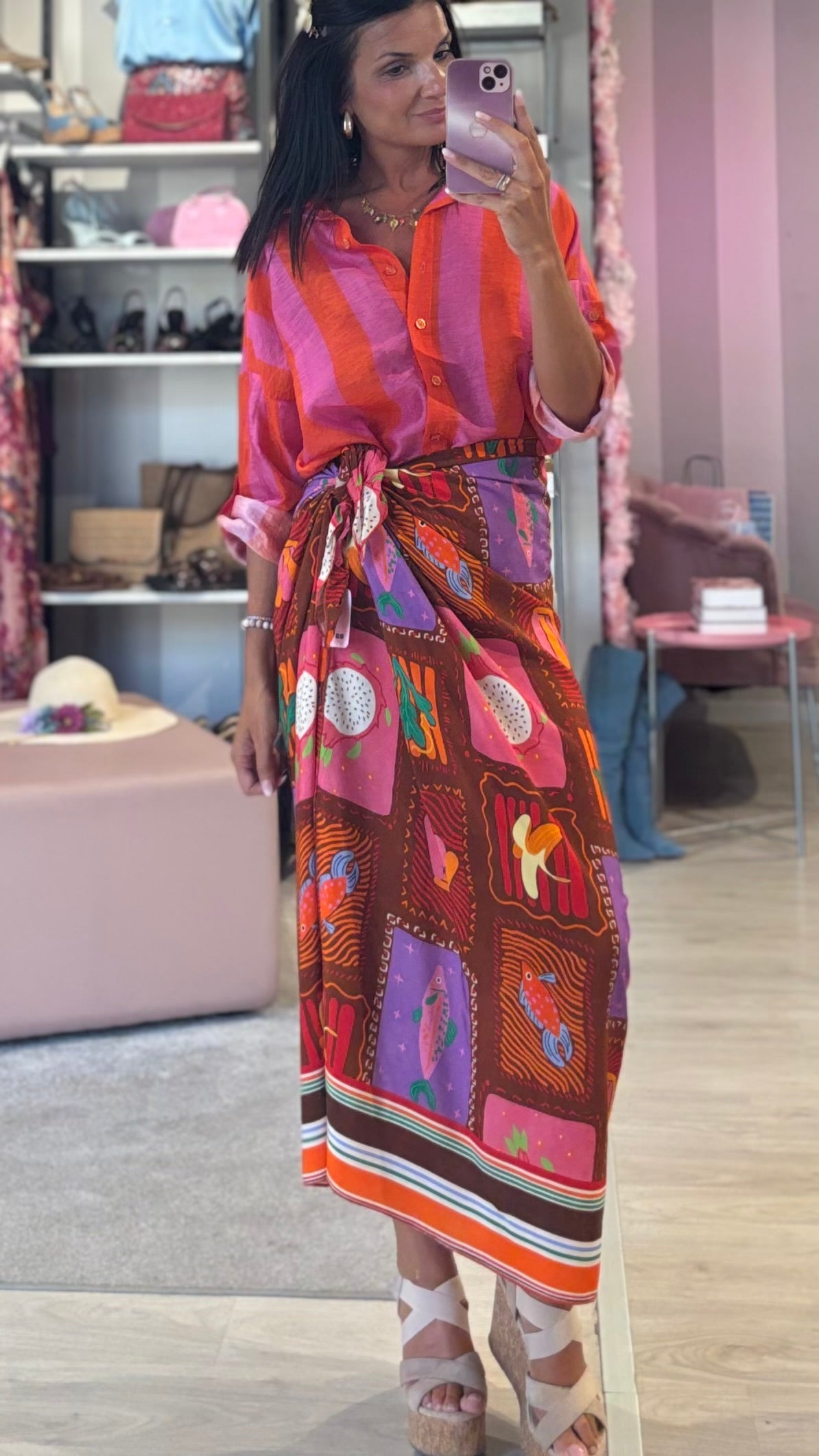 Camicia Righe Lino