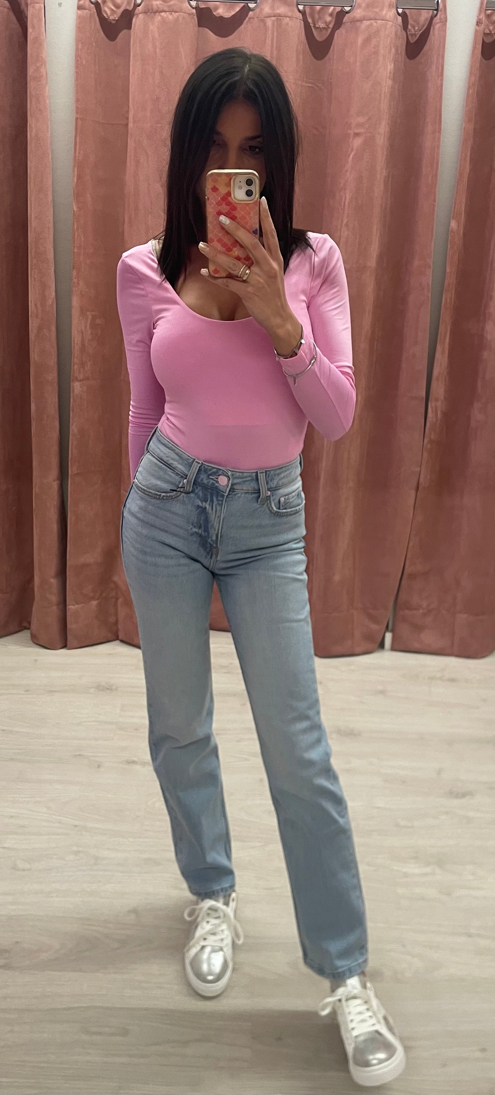 Jeans Straight Pink
