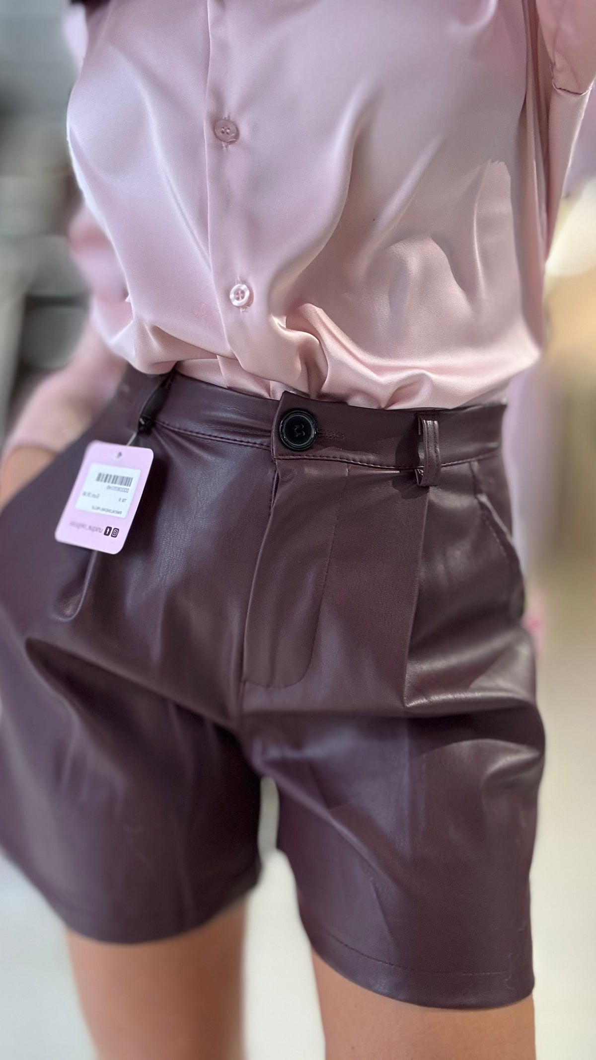 Pantaloncino Ecopelle