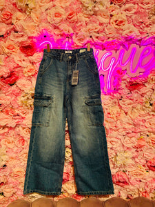 Jeans Teen Wide Leg Cargo