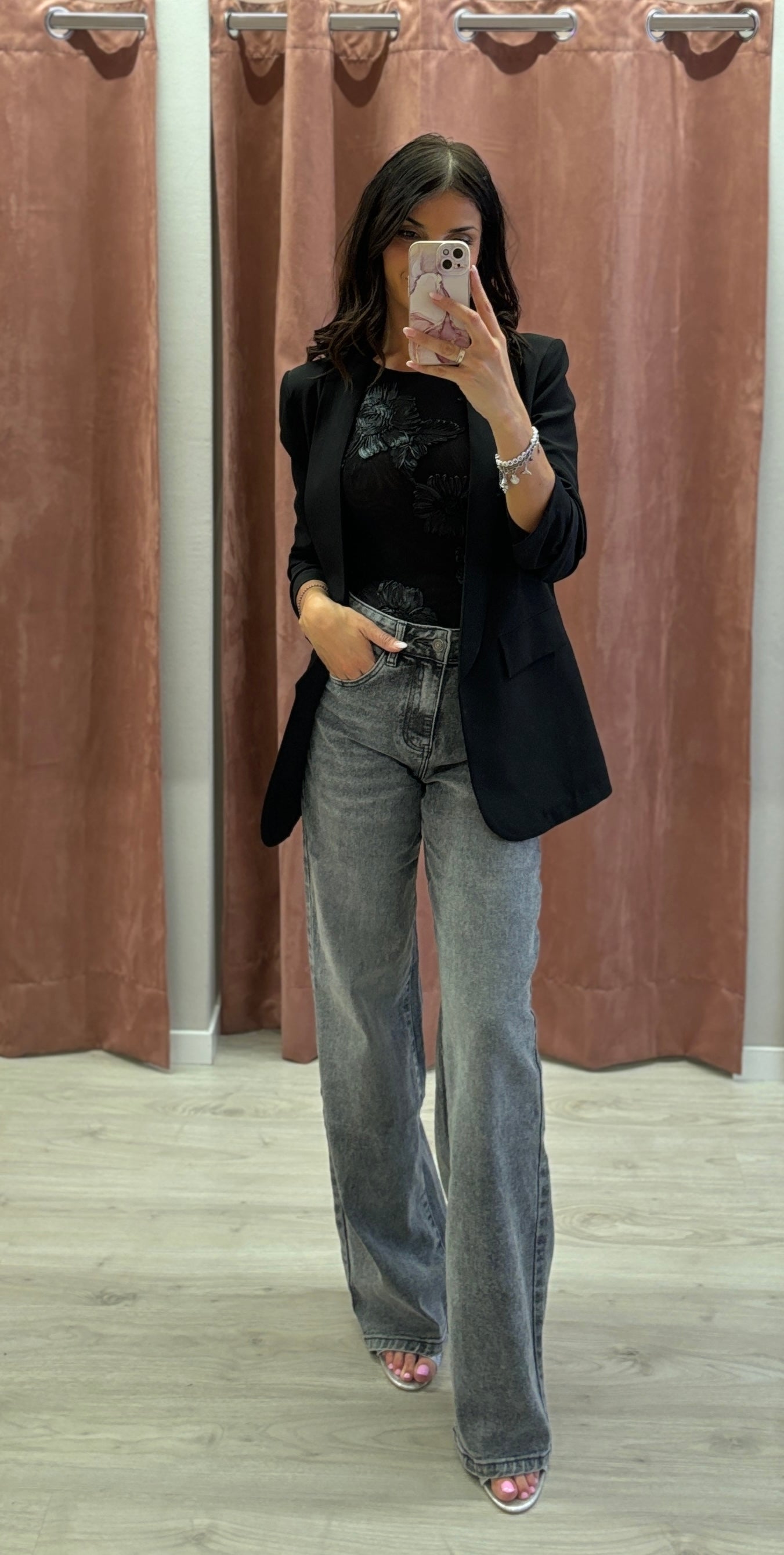 Jeans Palazzo Black