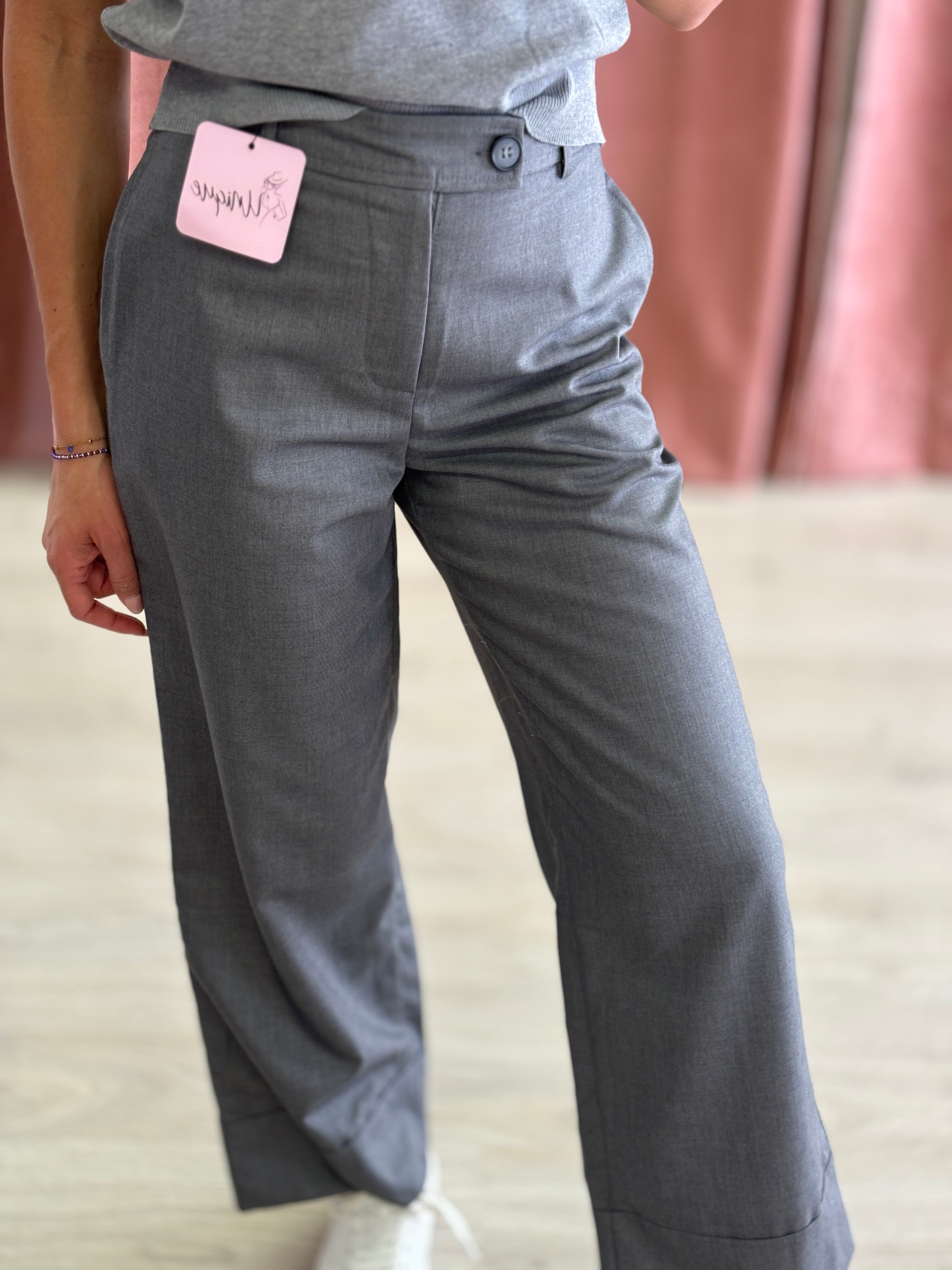 Pantalone Palazzo Cropped