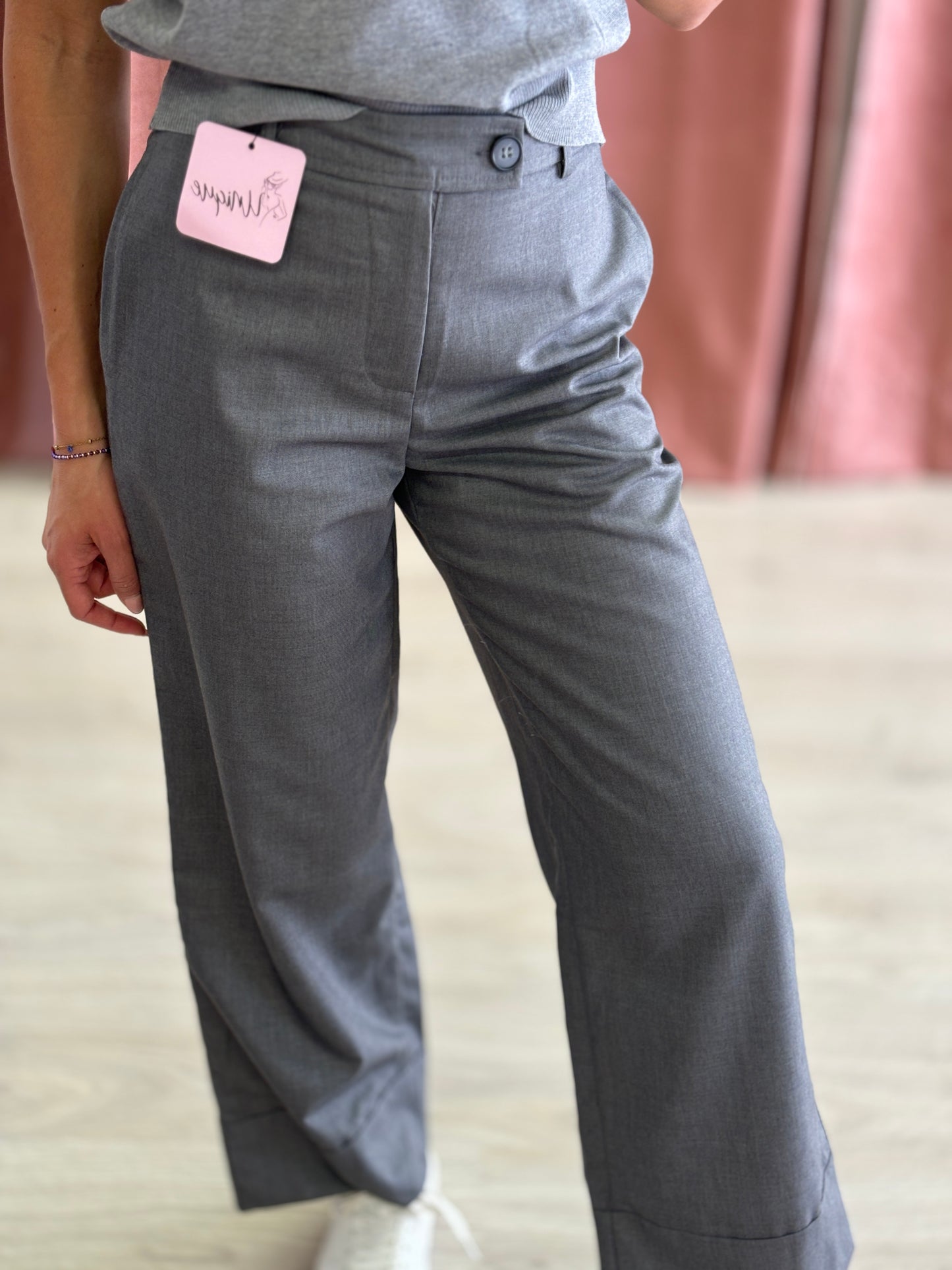 Pantalone Palazzo Cropped