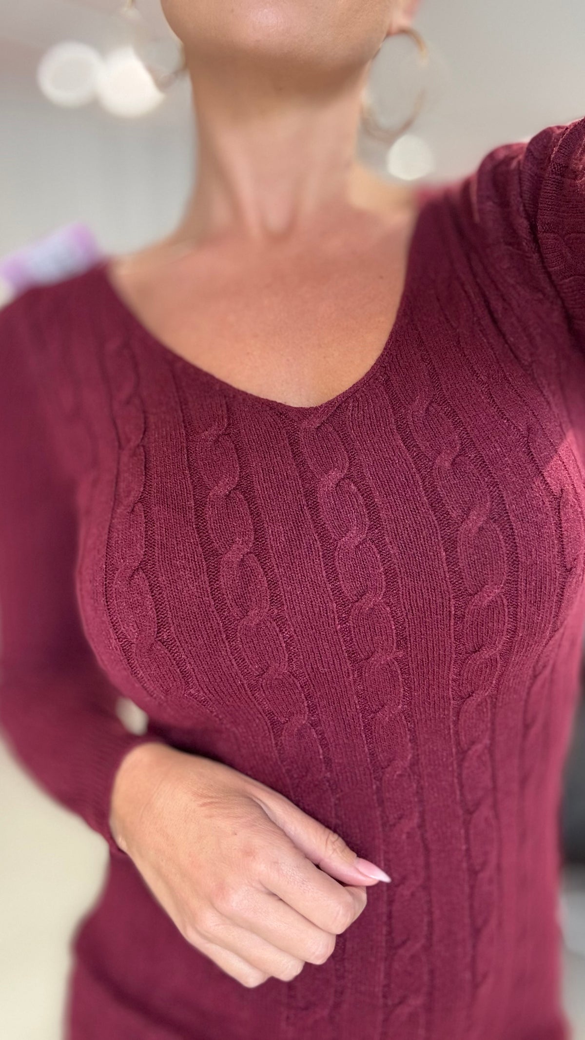 Abito Maglia Treccia